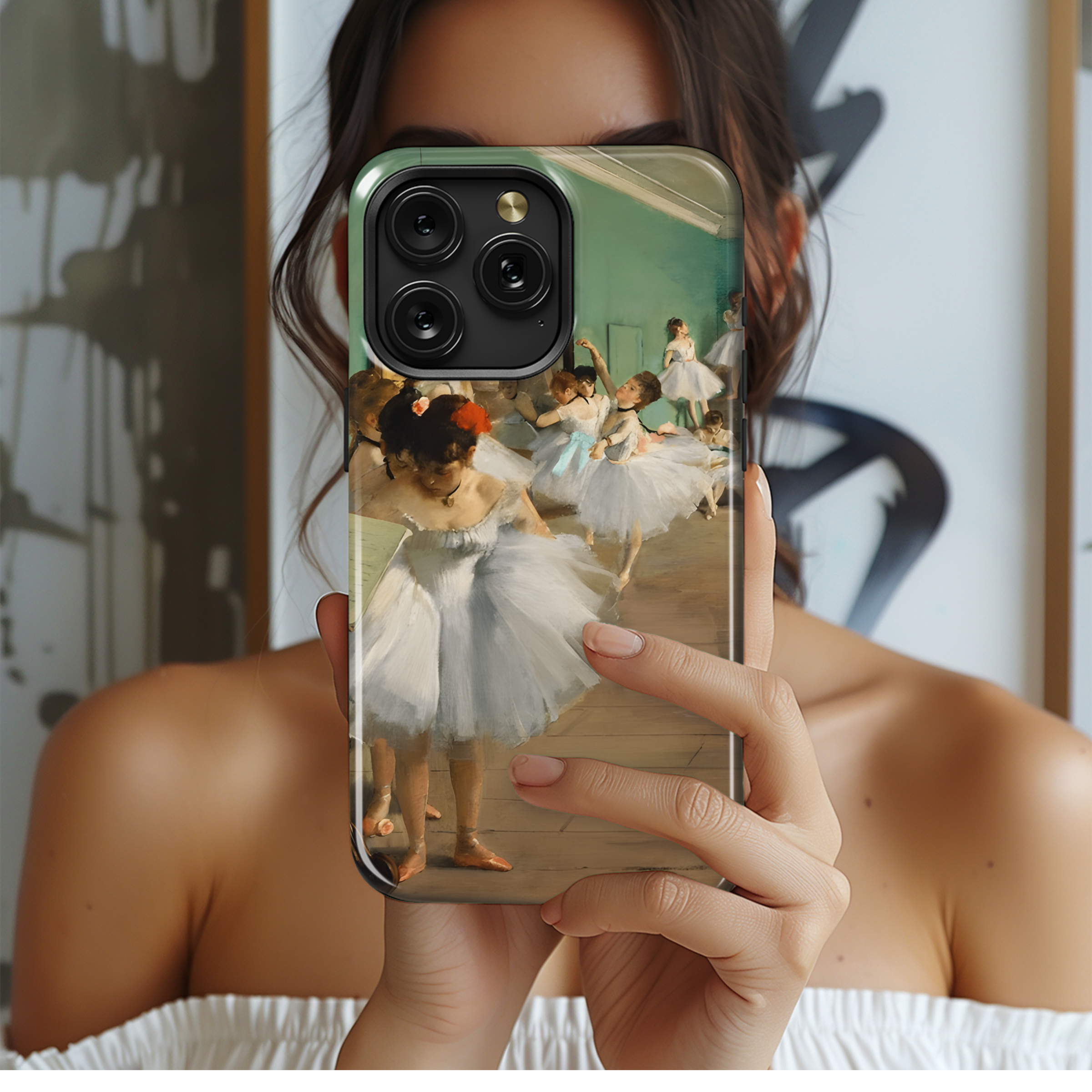 Vintage Ballet Painting Phone Case iPhone Samsung Cover Pixel 2405