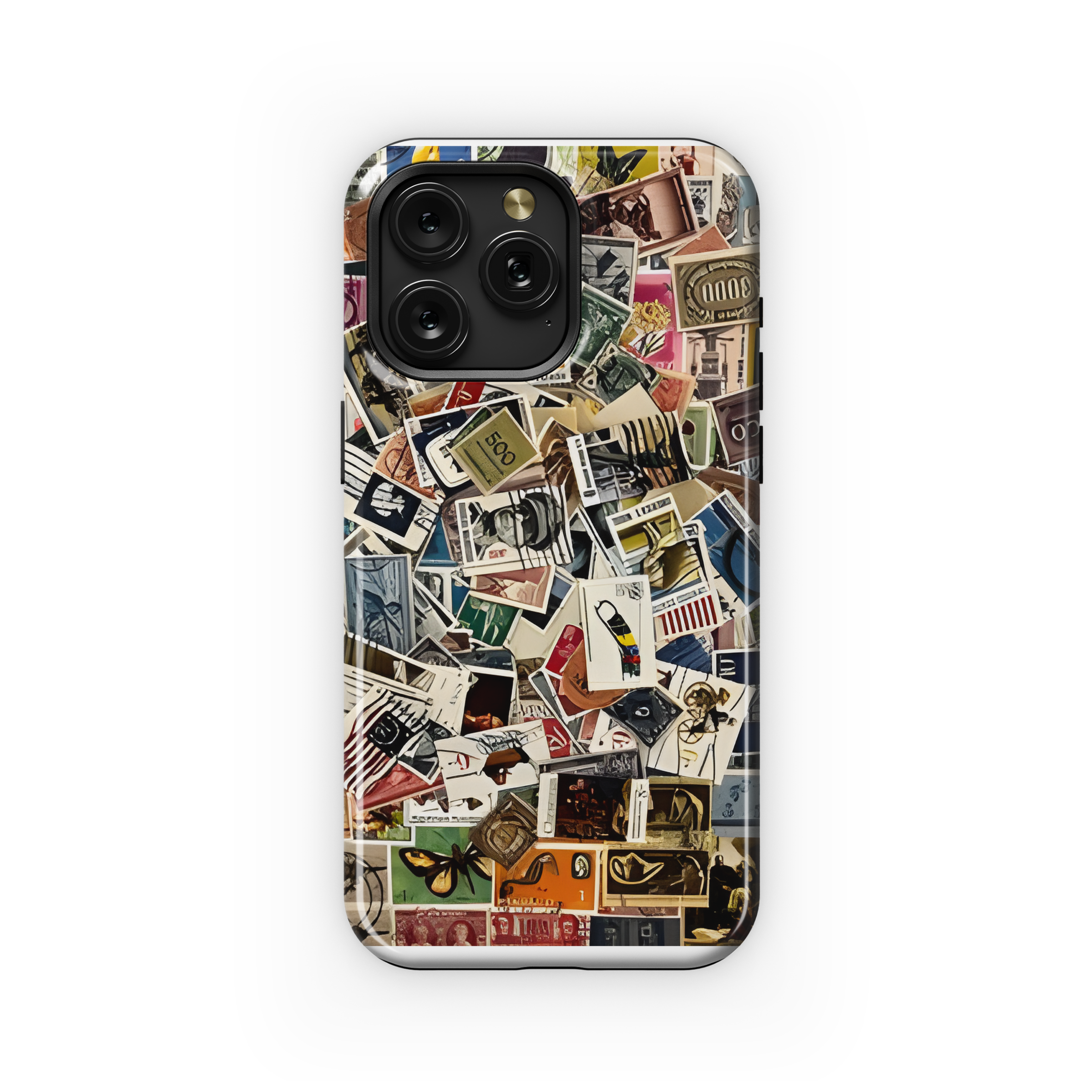 Vintage Stamps Collage Phone Case iPhone Samsung Cover Pixel 1926