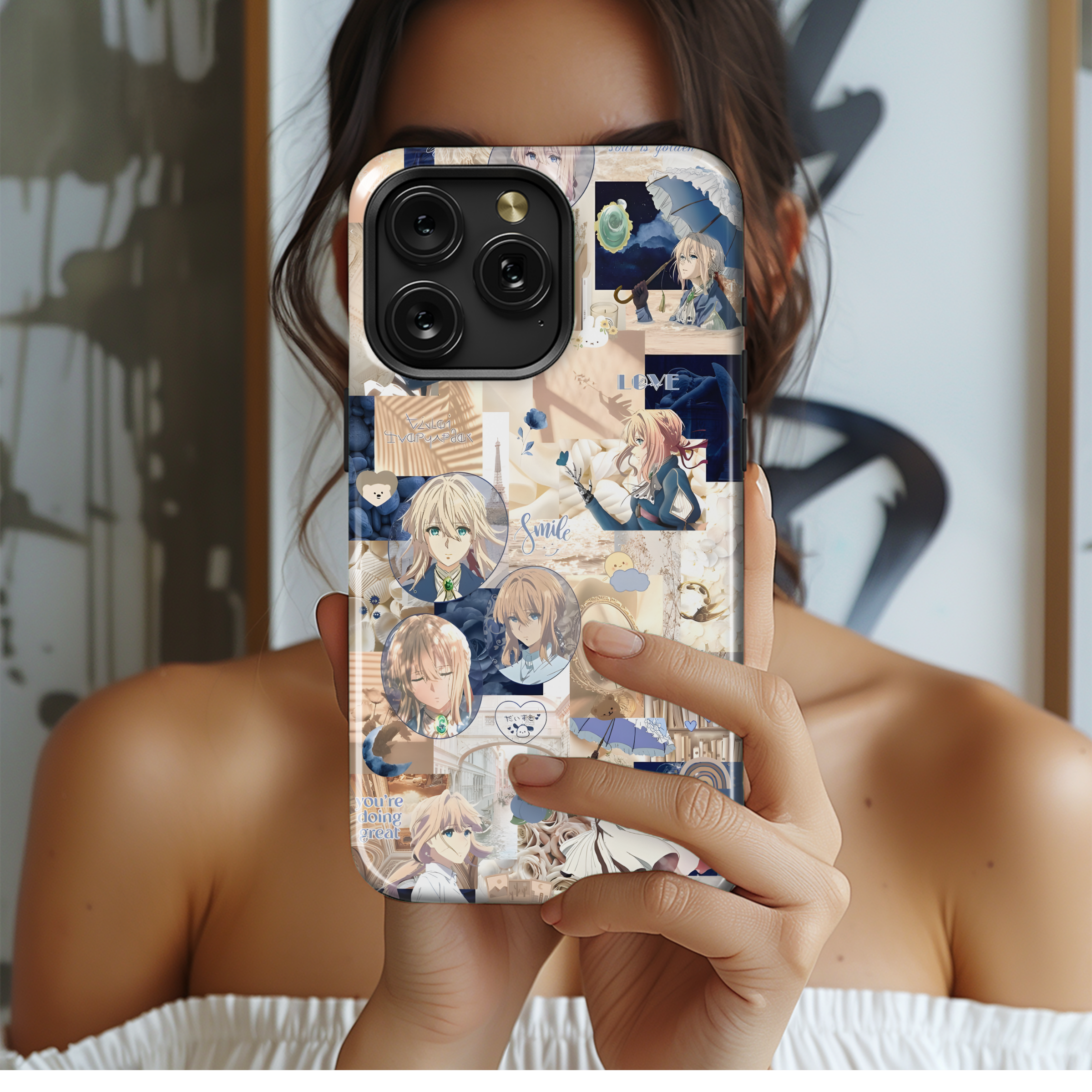 Violet Evergarden Aesthetic
 Phone Case iPhone Samsung Cover Pixel 4039