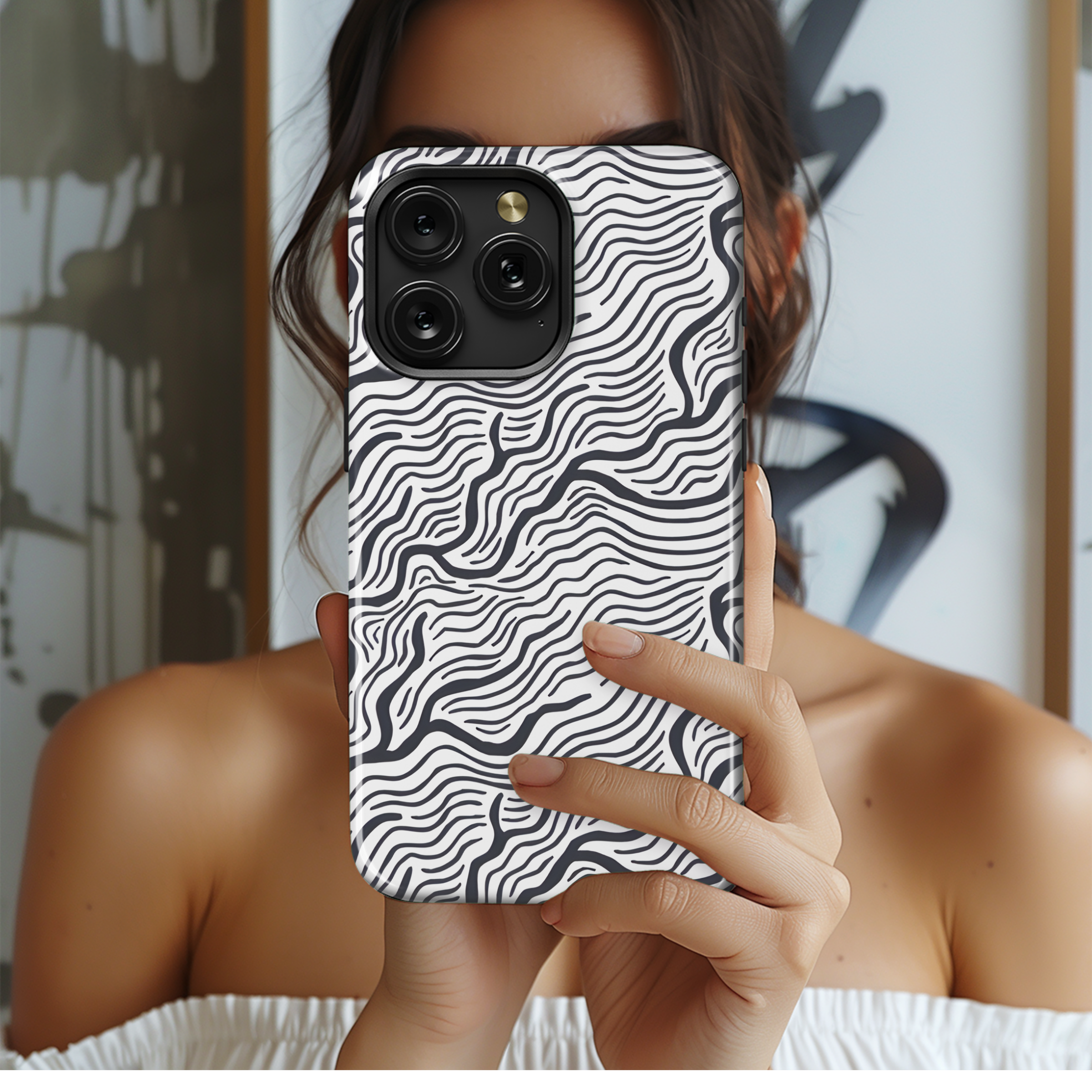 Water Topography Phone Case iPhone Samsung Cover Pixel 2674