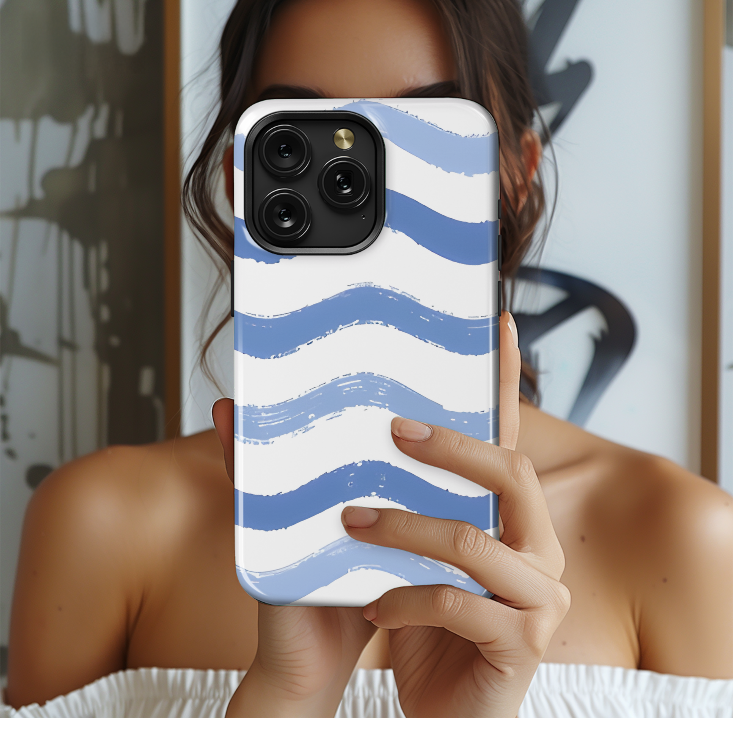 Water Waves Phone Case iPhone Samsung Cover Pixel 2689