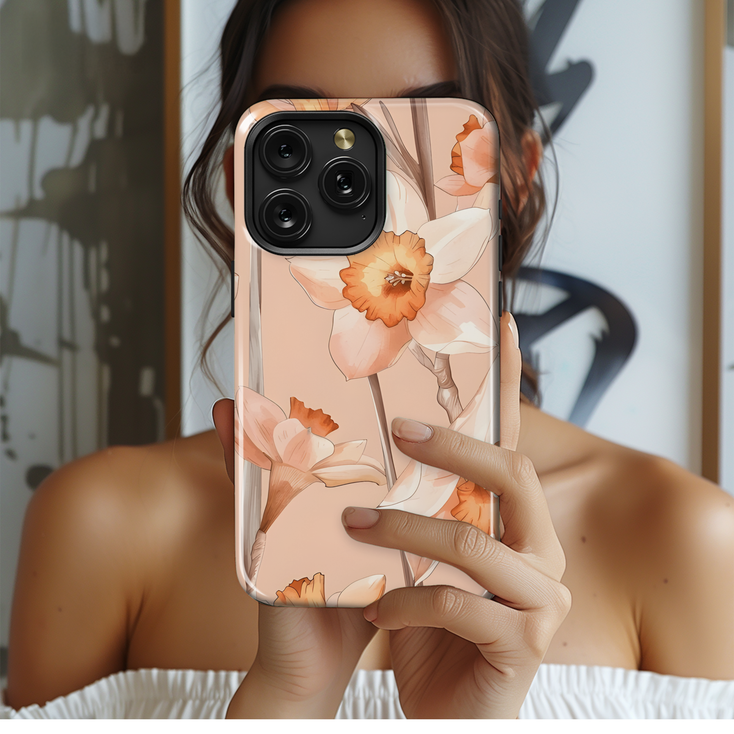 Watercolor Abstract Floral Phone Case iPhone Samsung Cover Pixel 2577