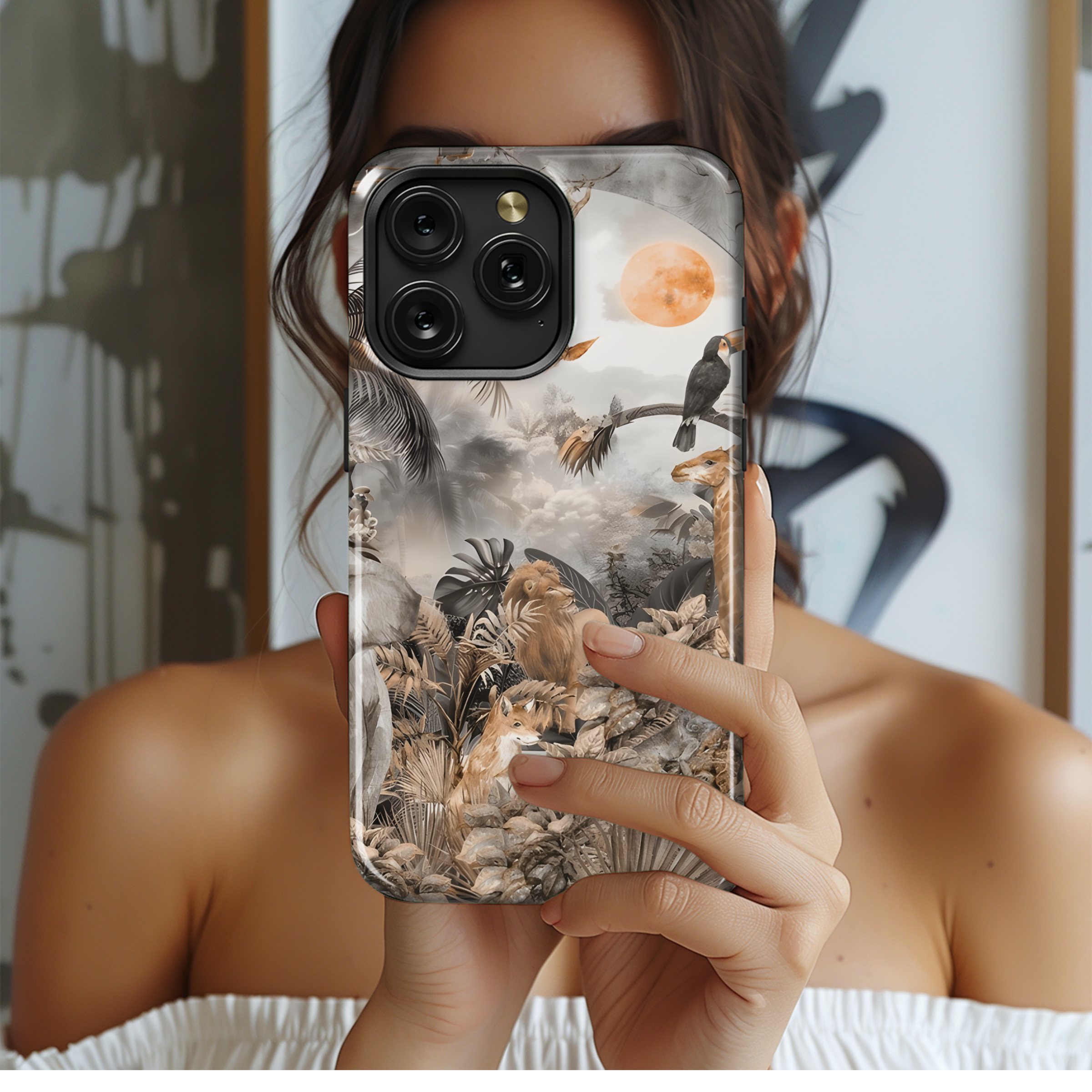 Watercolor Animals Phone Case iPhone Samsung Cover Pixel 2519