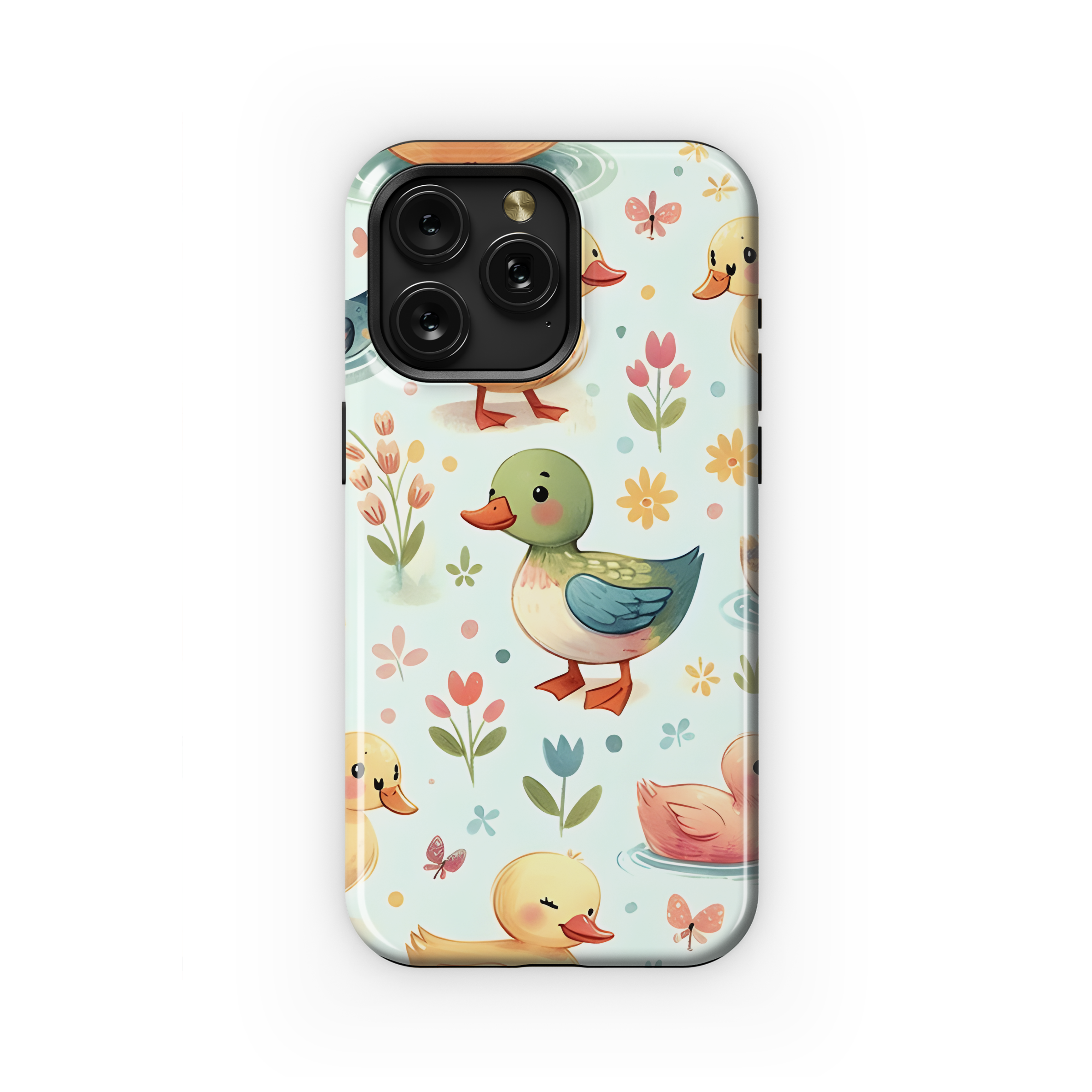 Watercolor Duck Phone Case iPhone Samsung Cover Pixel 2876