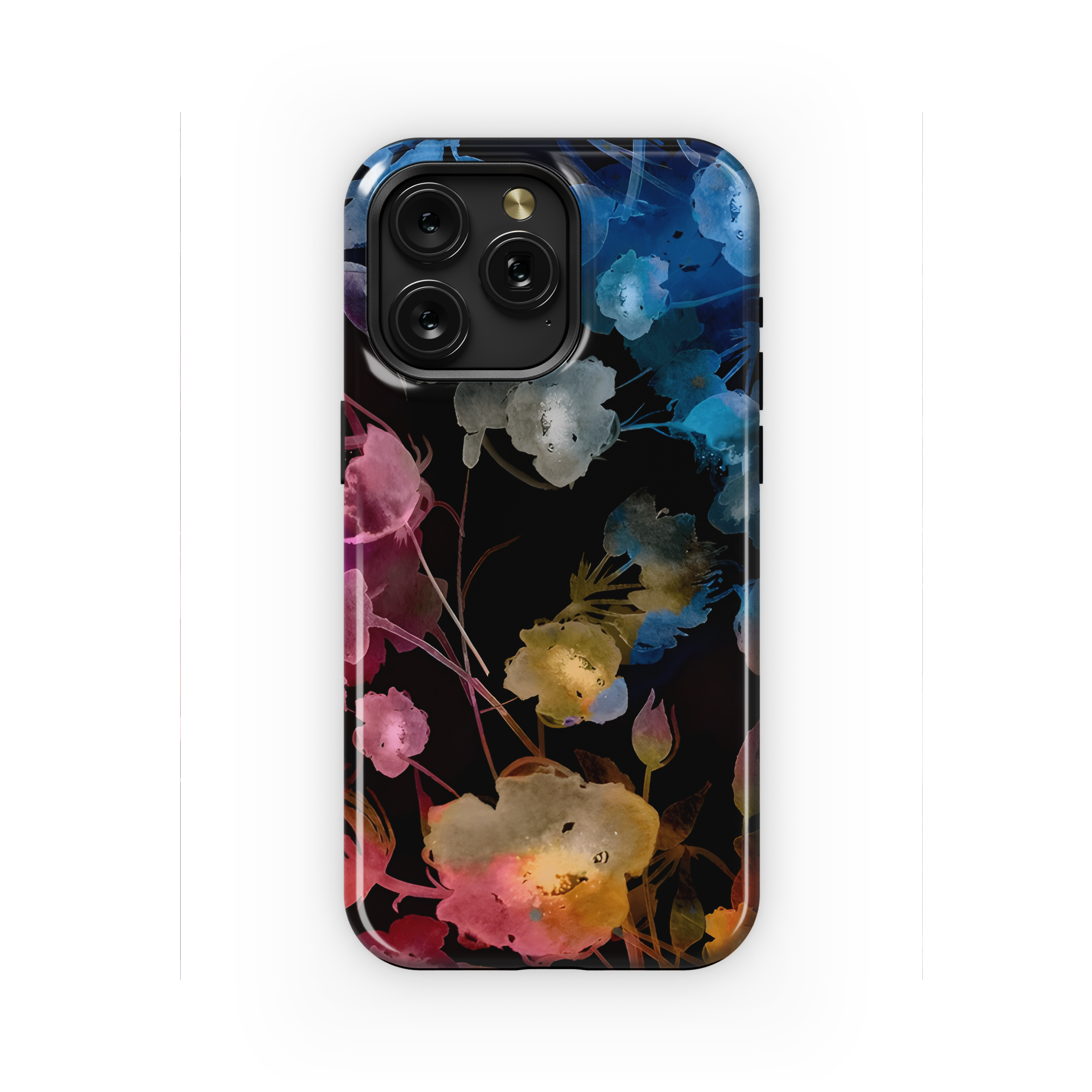 Watercolor Floral Pattern Rose Hips and Lingonberries Phone Case iPhone Samsung Cover Pixel 2297