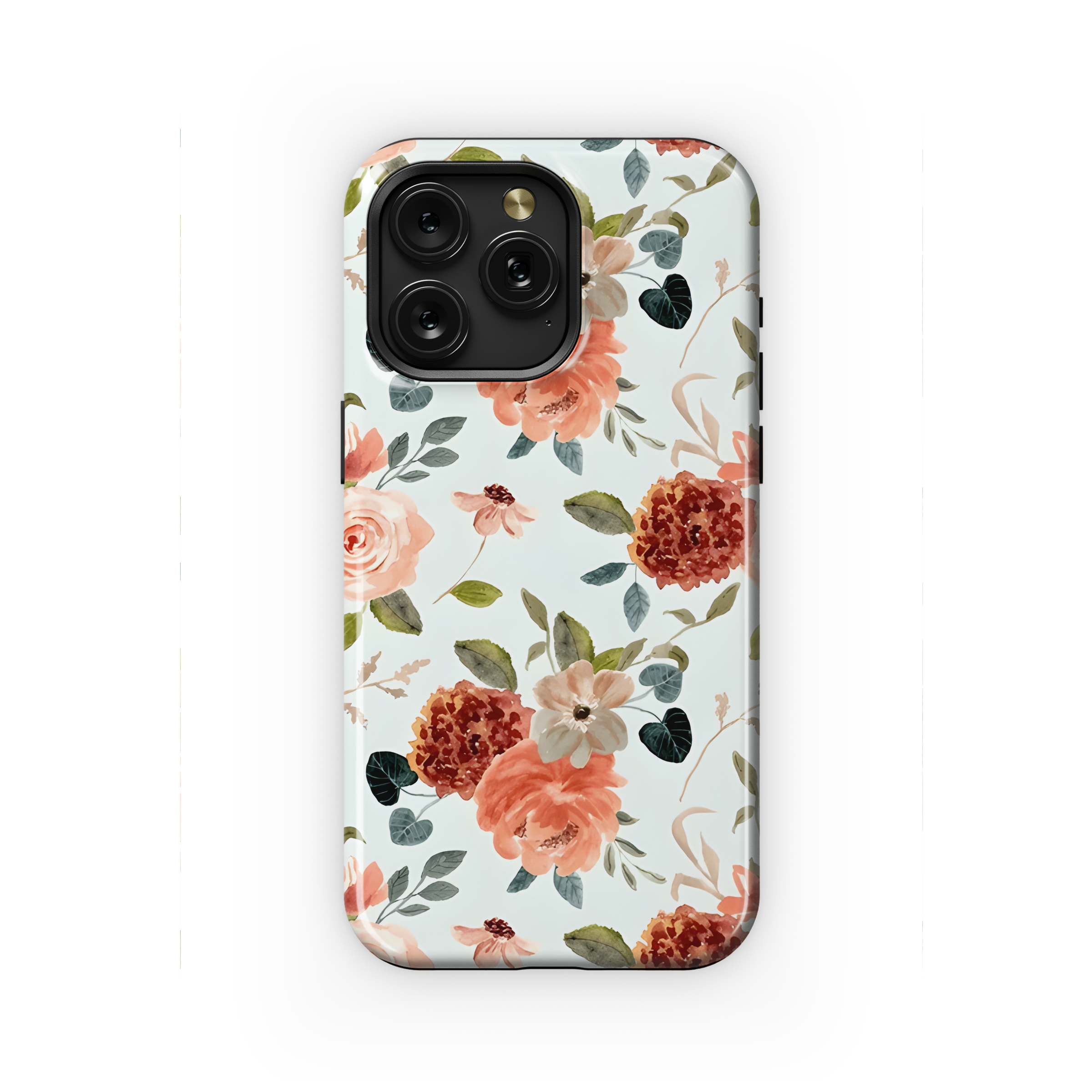 Watercolor Floral Seamless Pattern Phone Case iPhone Samsung Cover Pixel 2347