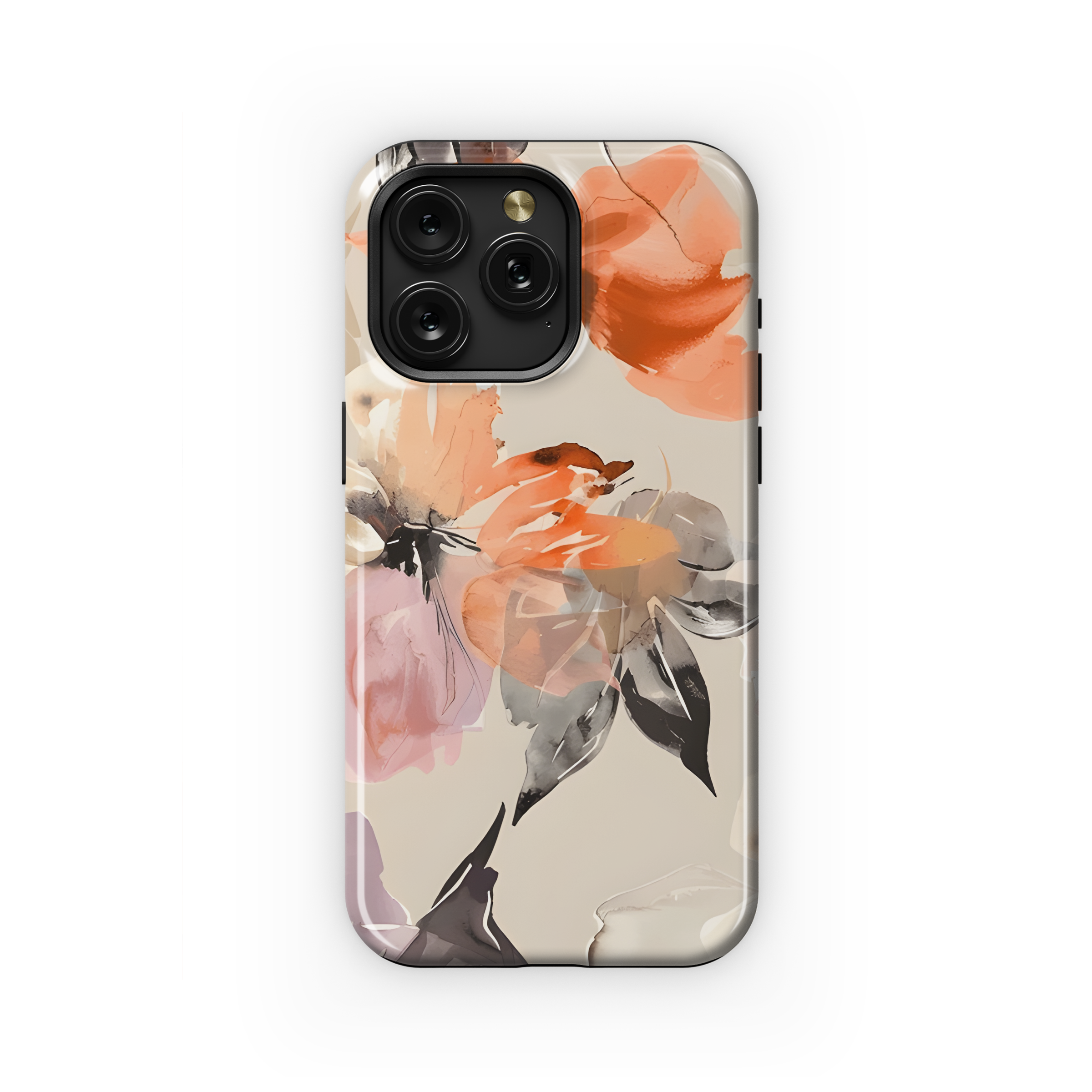 Watercolor Flower Seamless Pattern Phone Case iPhone Samsung Cover Pixel 2436