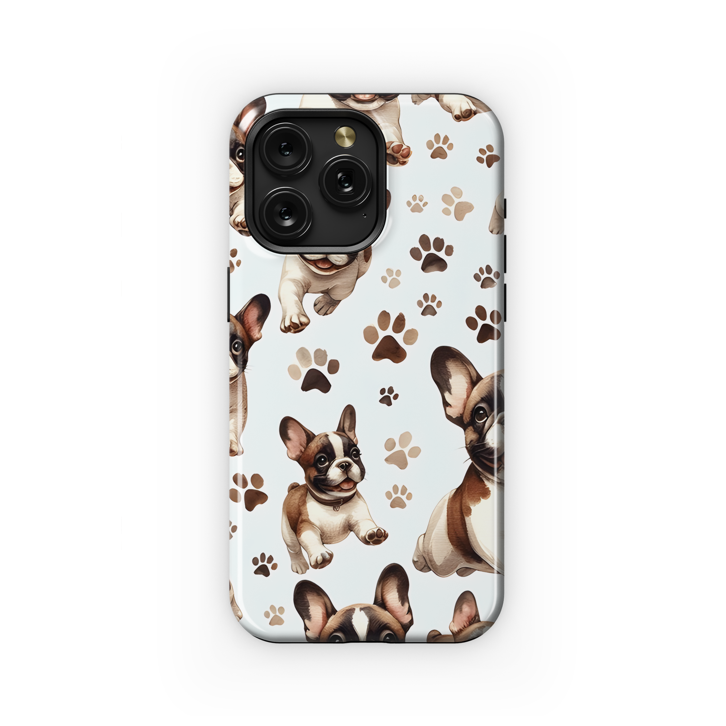 Watercolor French Bulldog Paw Phone Case iPhone Samsung Cover Pixel 2751