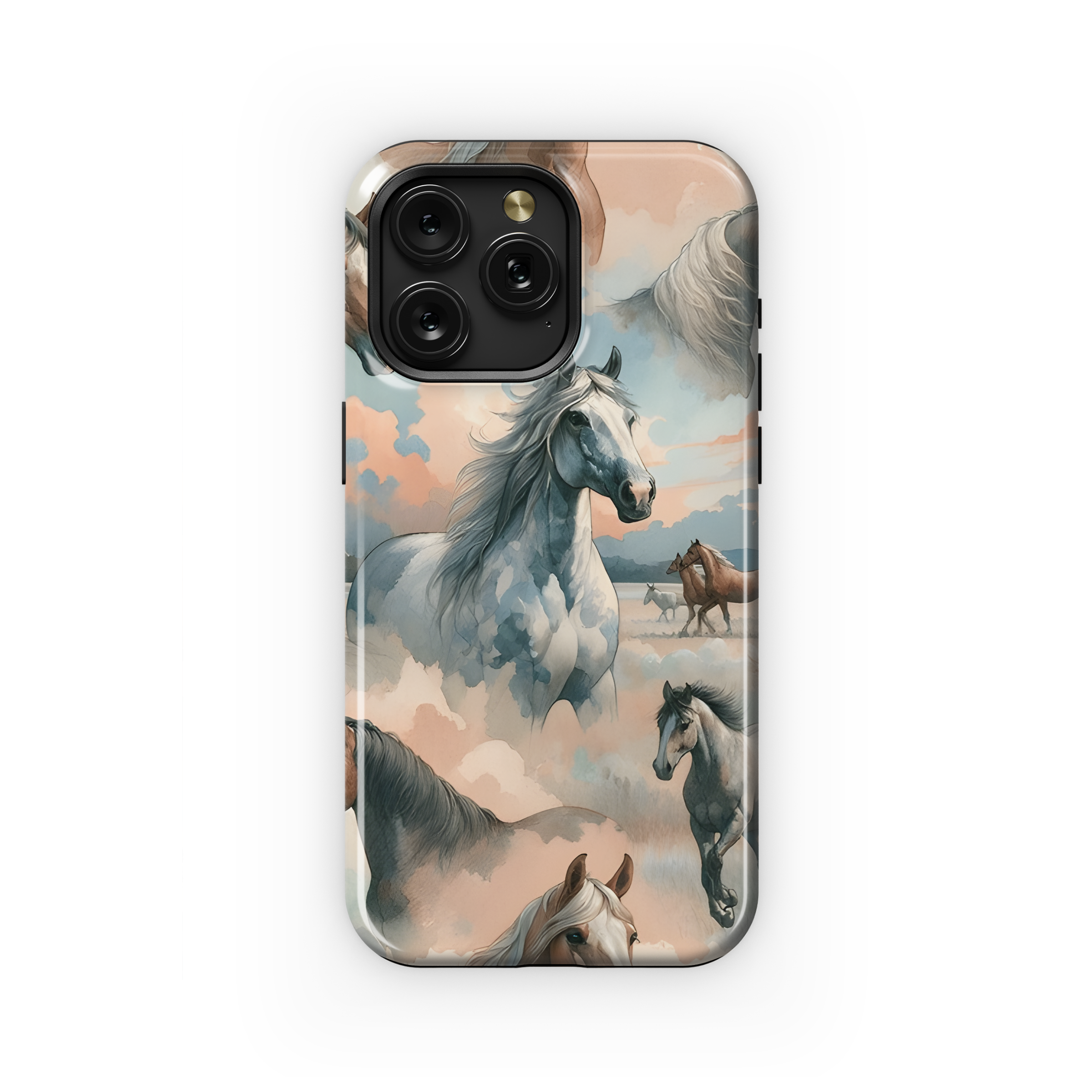 Watercolor Horse Phone Case iPhone Samsung Cover Pixel 2882