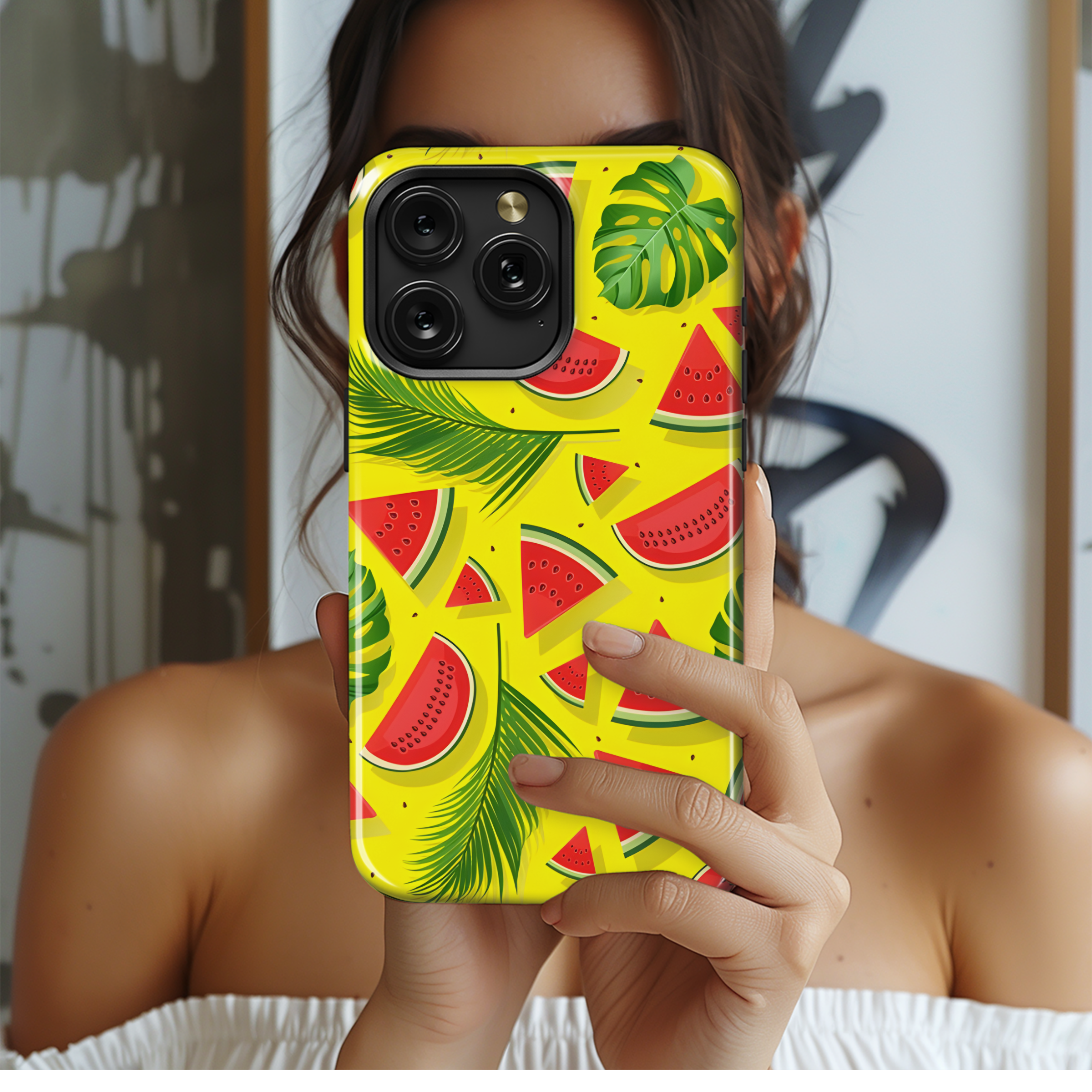 Watermelon Tropical Summer Phone Case iPhone Samsung Cover Pixel 2644