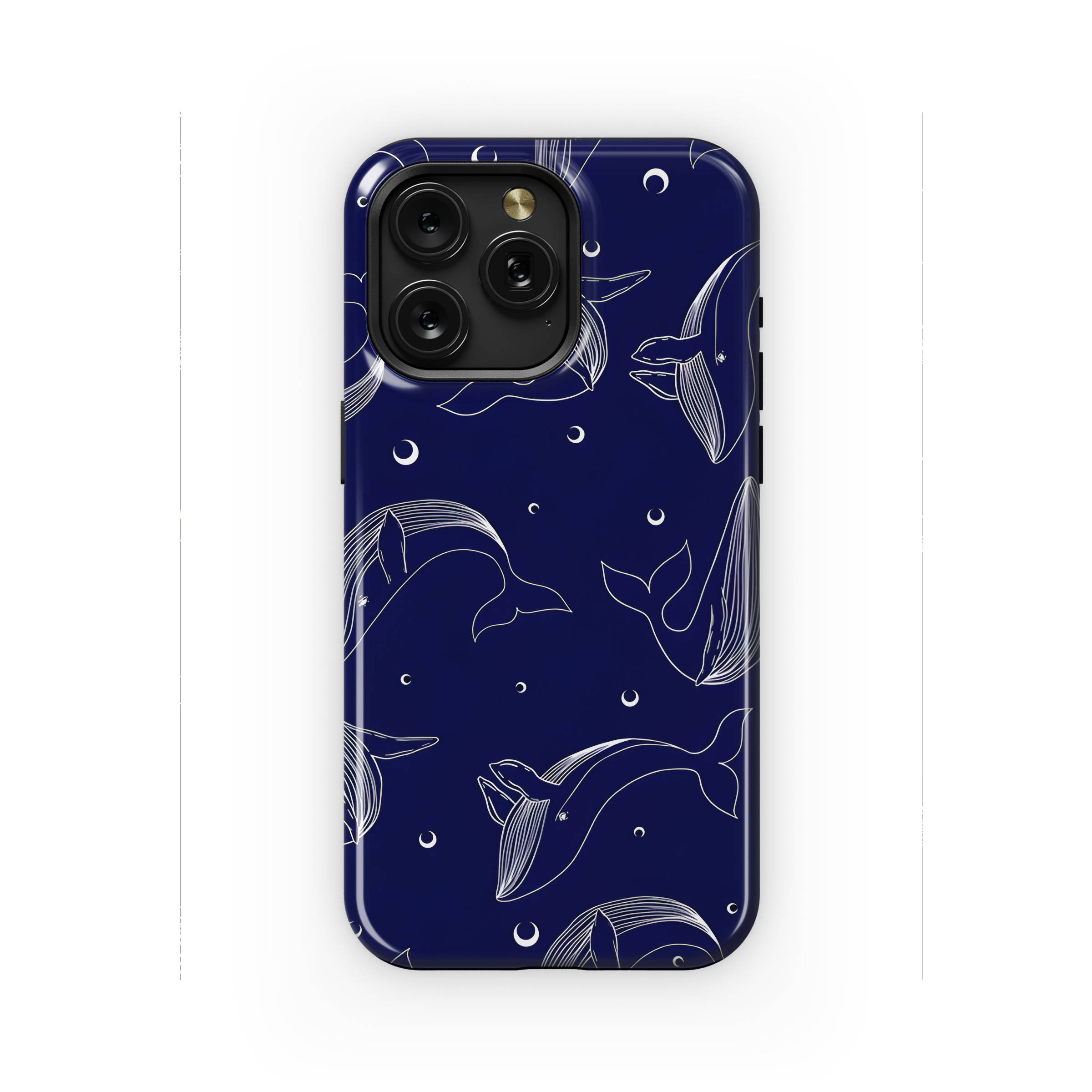 Whales Marine Pattern Phone Case iPhone Samsung Cover Pixel 2324