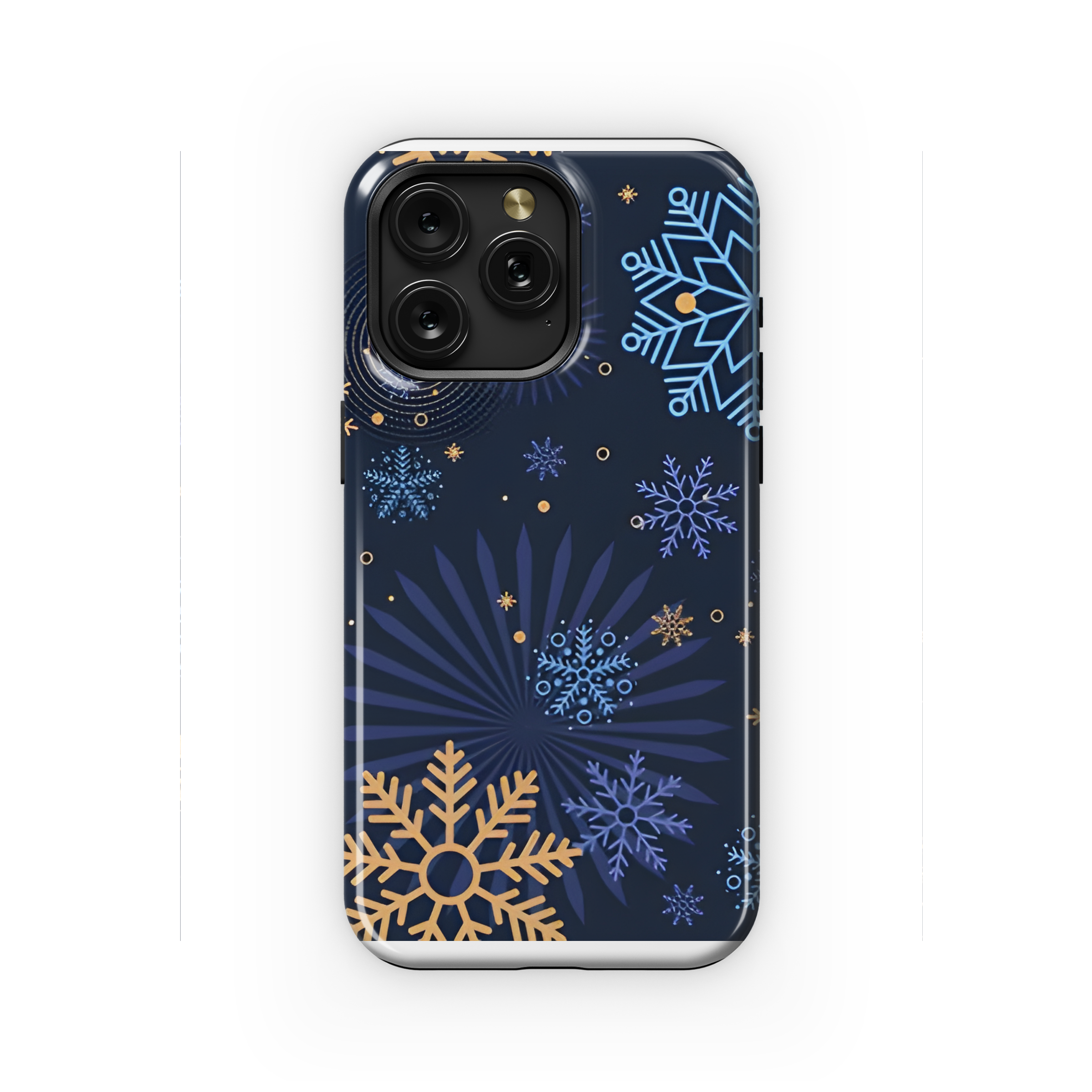 Winter Night Christmas Snowflakes Phone Case iPhone Samsung Cover Pixel 2158