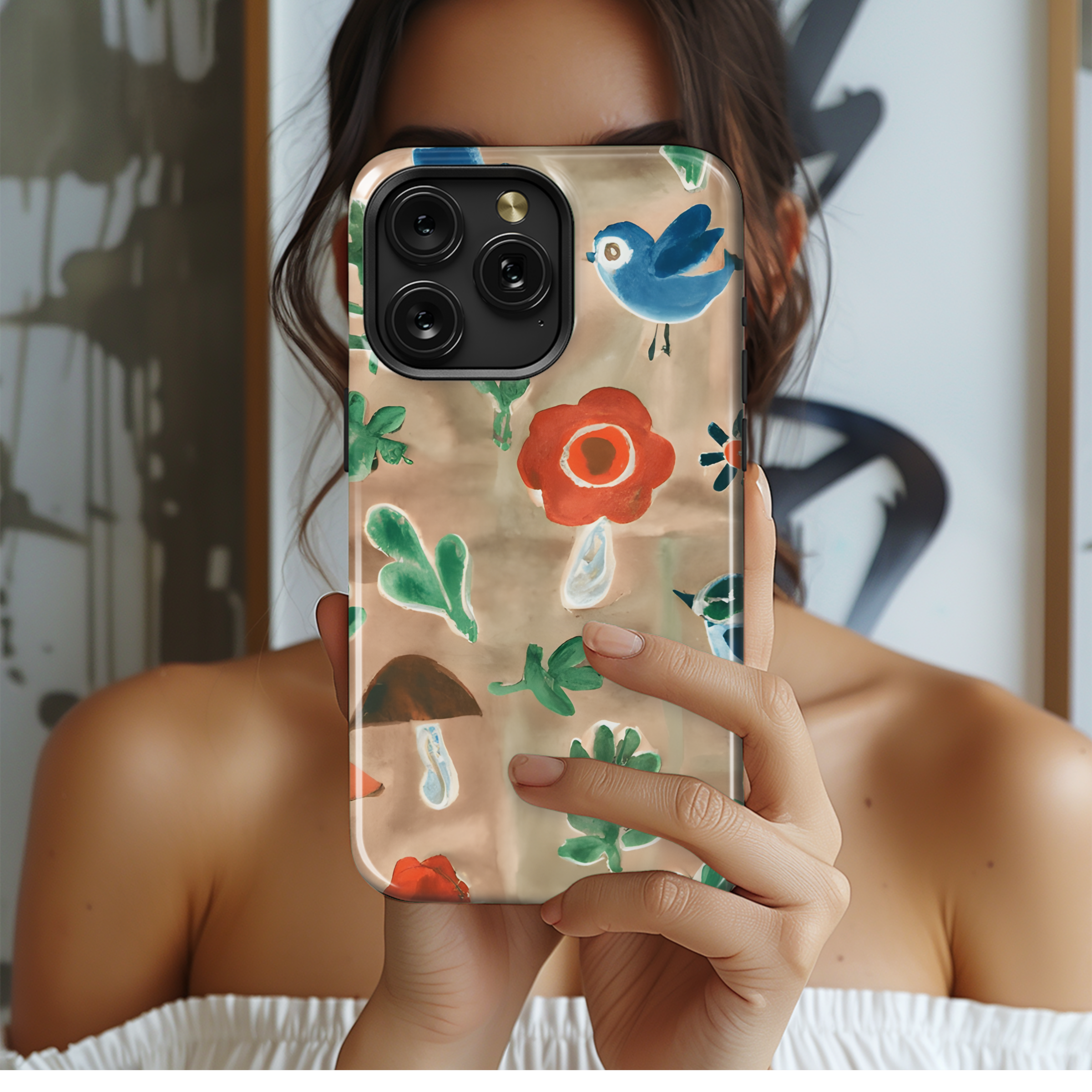 Woodland Watercolor Phone Case iPhone Samsung Cover Pixel 2930