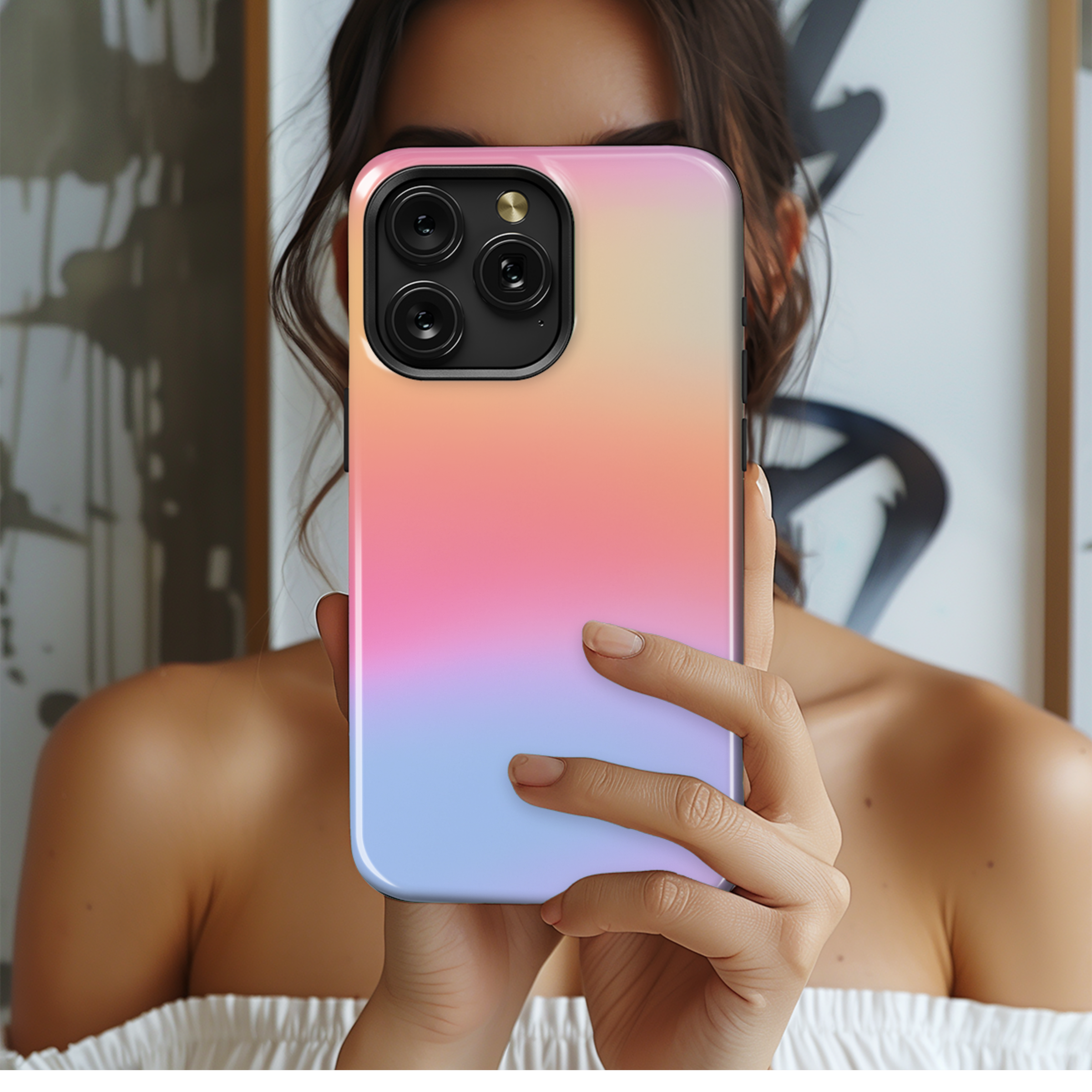 Y2k Gradient Aura Phone Case iPhone Samsung Cover Pixel 2425