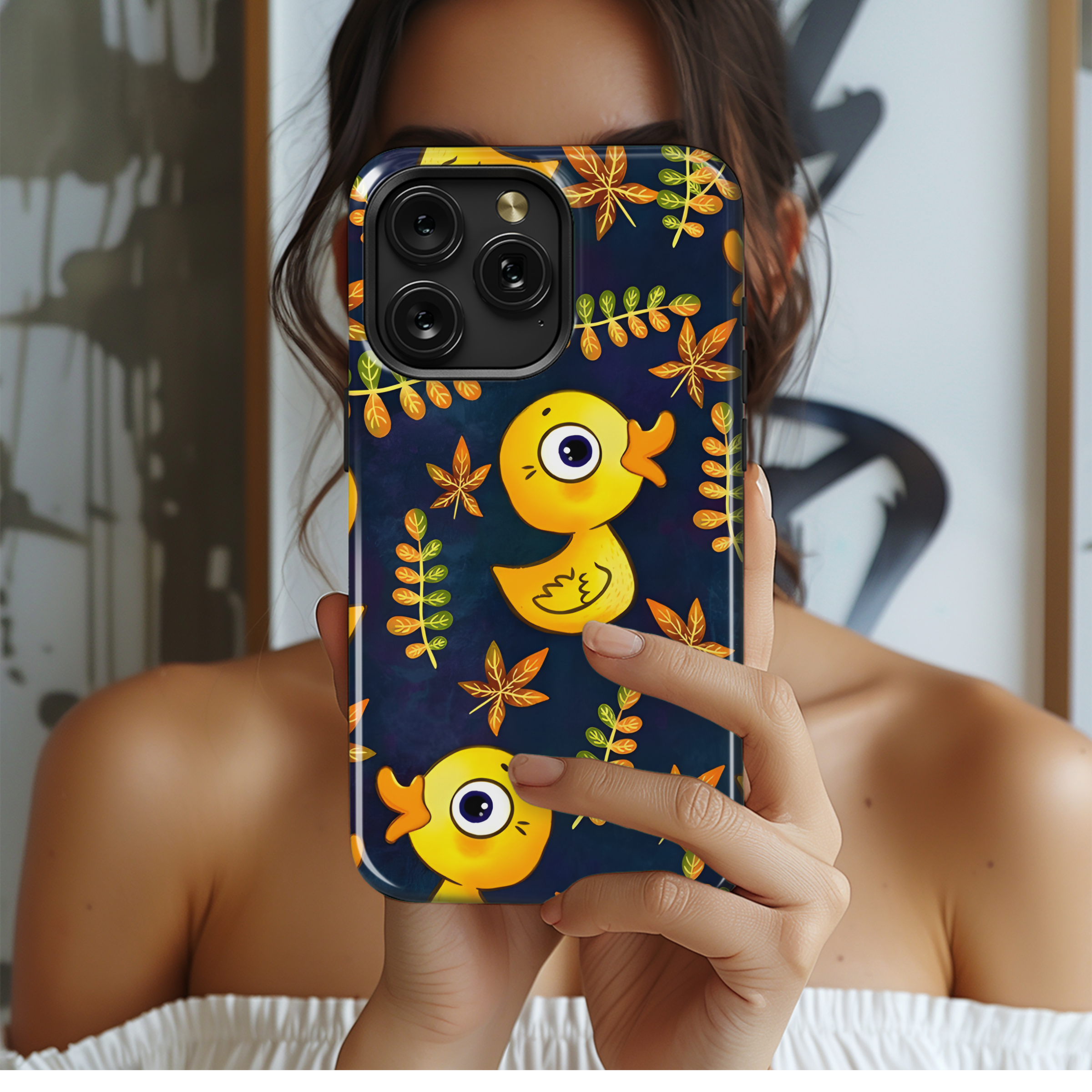 Yellow Duck Phone Case iPhone Samsung Cover Pixel 2694