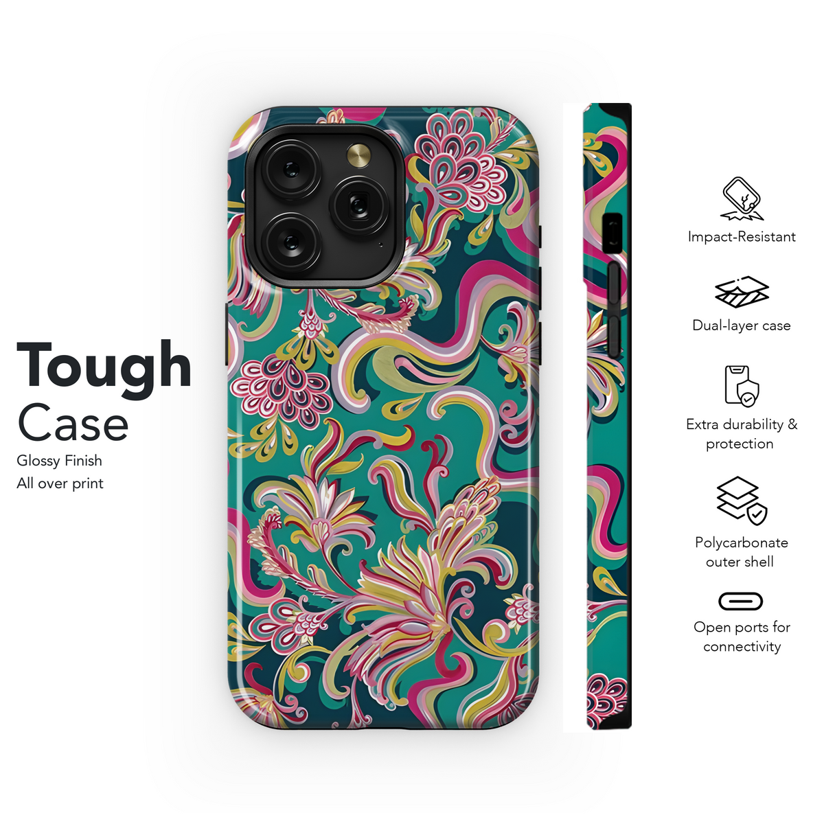 Abstract Ethnic Batik Phone Case iPhone Samsung Cover Pixel 3831 - Image 6