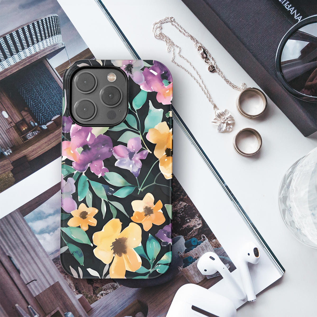 Abstract Floral Grunge Phone Case iPhone Samsung Cover Pixel 2352 - Image 3