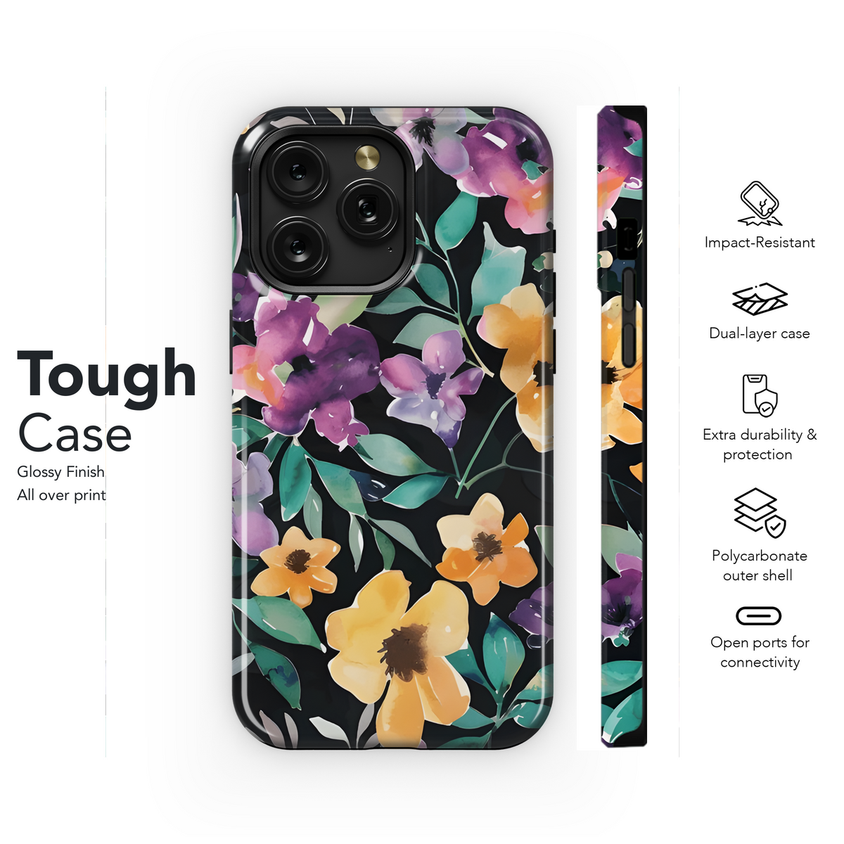 Abstract Floral Grunge Phone Case iPhone Samsung Cover Pixel 2352 - Image 6