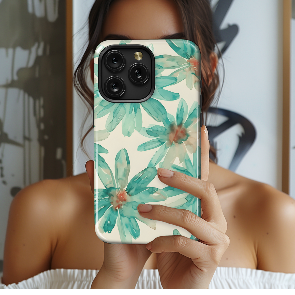 Abstract Floral Seamless Pattern Phone Case iPhone Samsung Cover Pixel 2456 - Image 2