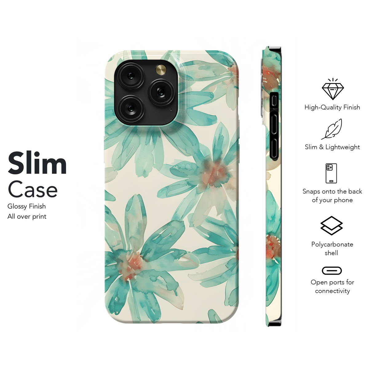 Abstract Floral Seamless Pattern Phone Case iPhone Samsung Cover Pixel 2456 - Image 7