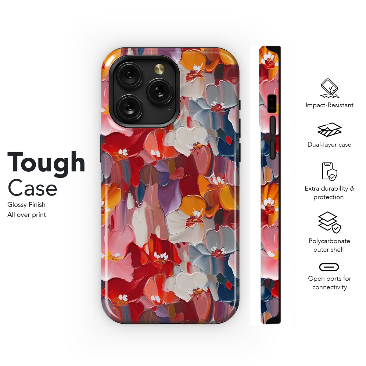 Abstract Floral Seamless Pattern Phone Case iPhone Samsung Cover Pixel 2462 - Image 6