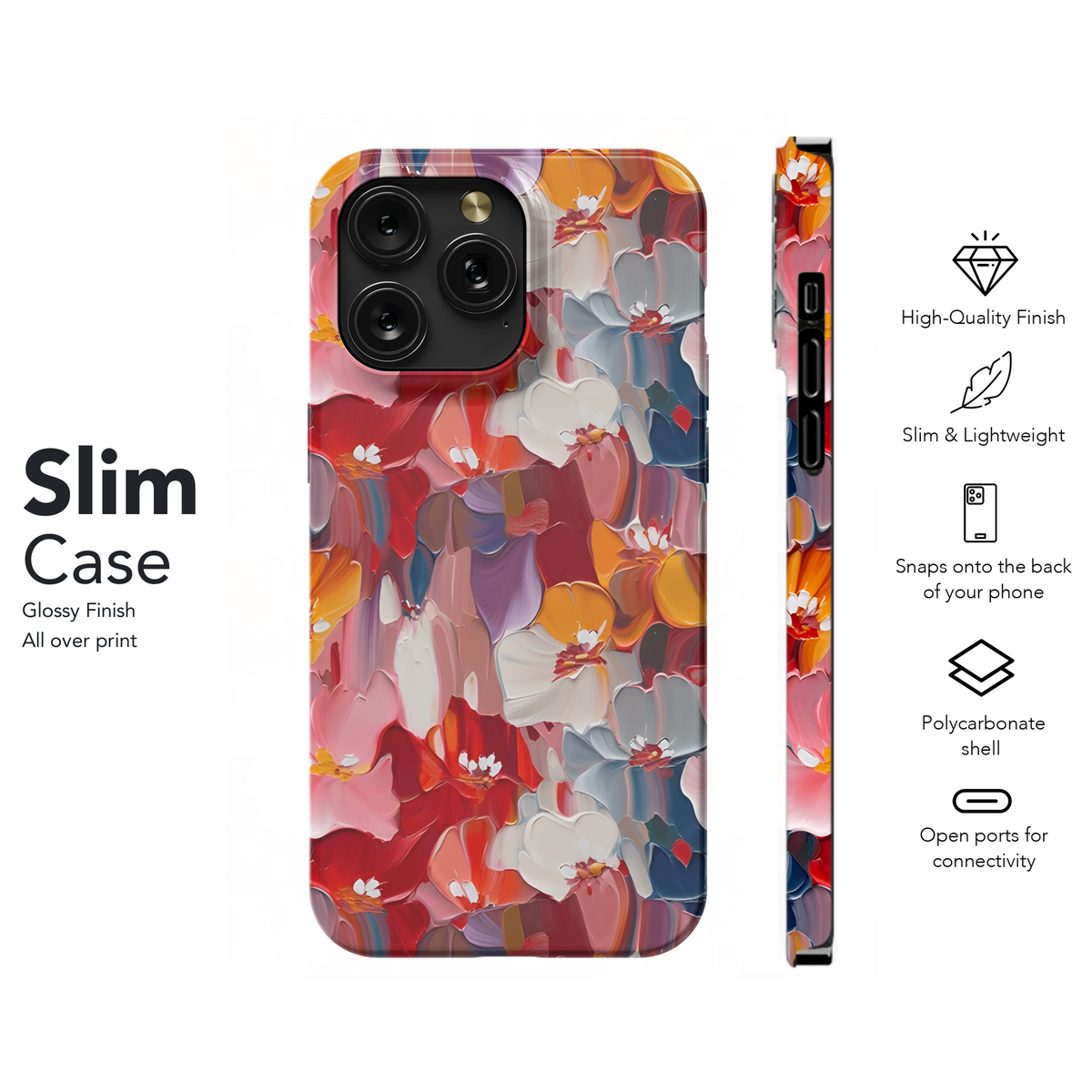 Abstract Floral Seamless Pattern Phone Case iPhone Samsung Cover Pixel 2462 - Image 7