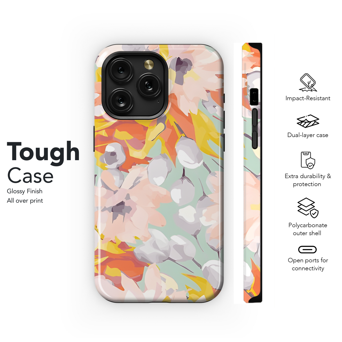 Abstract Flower Phone Case iPhone Samsung Cover Pixel 2592 - Image 6