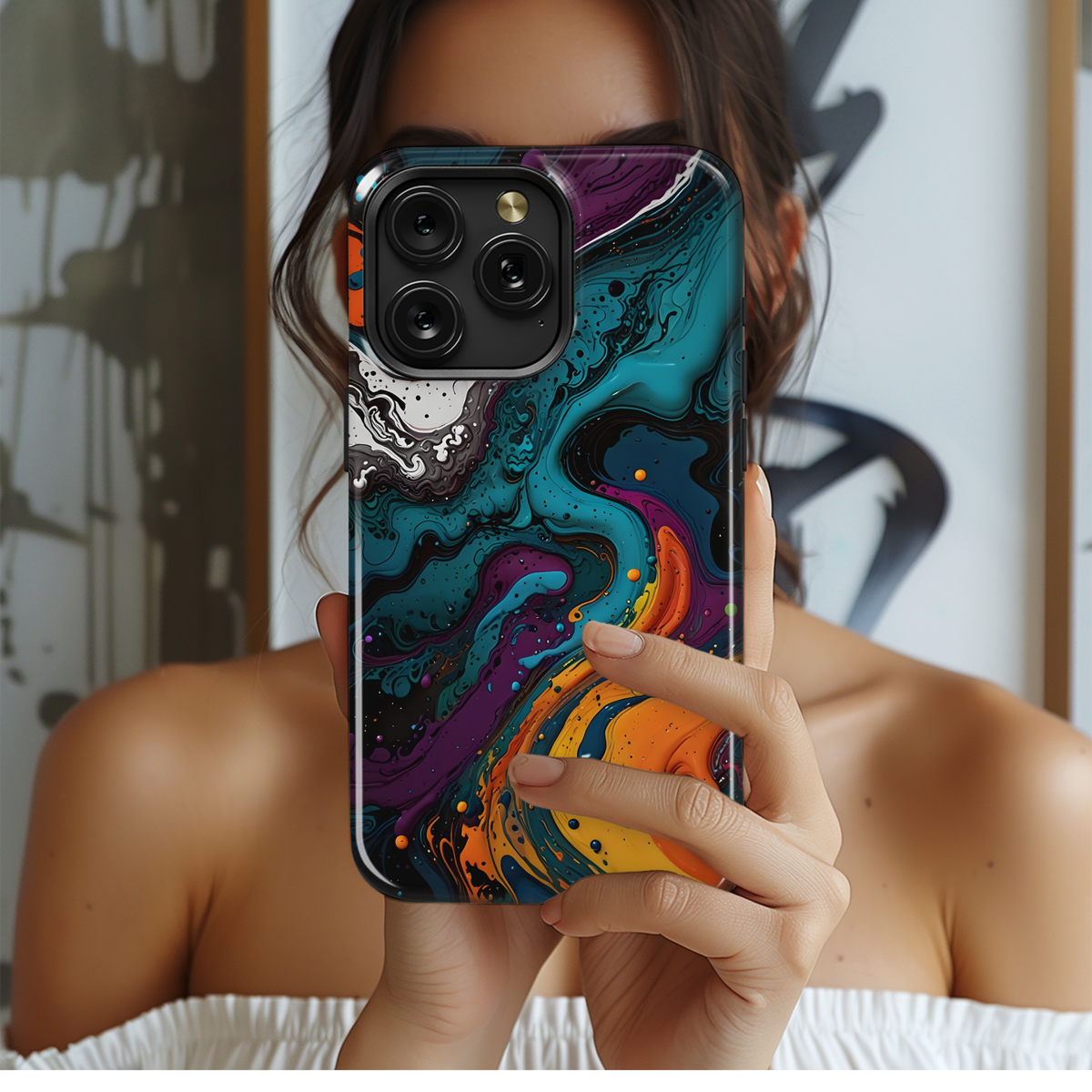 Abstract Fluid Art
 Phone Case iPhone Samsung Cover Pixel 4294 - Image 2