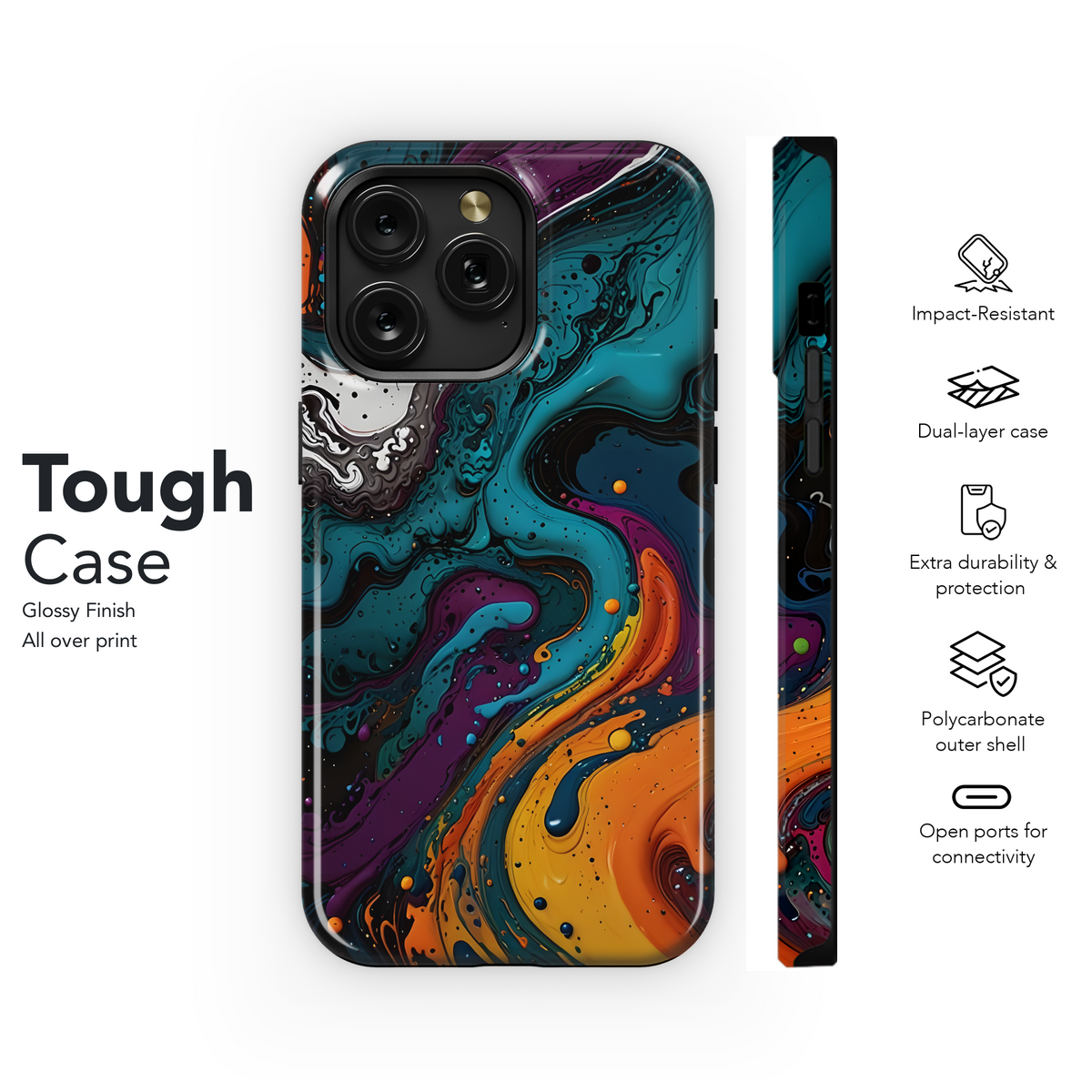 Abstract Fluid Art
 Phone Case iPhone Samsung Cover Pixel 4294 - Image 6