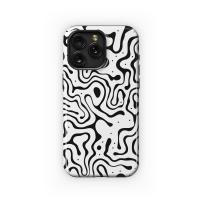 Abstract Fluid Monochrome Pattern Phone Case iPhone Samsung Cover Pixel 5352 - Image 1