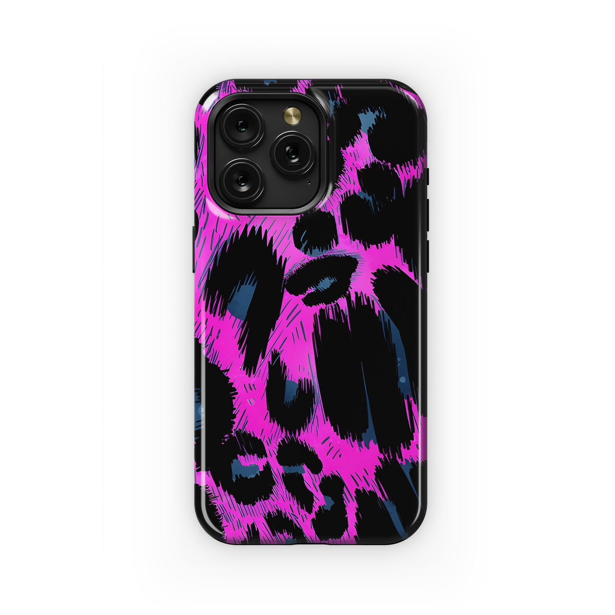 Abstract Furry Brush Stroke Animal Skin Phone Case iPhone Samsung Cover Pixel 2505 - Image 1