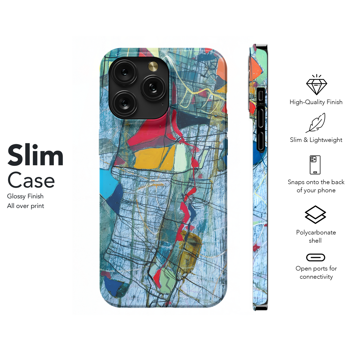 Abstract Oil Painting Phone Case iPhone Samsung Cover Pixel 2533 - Image 7