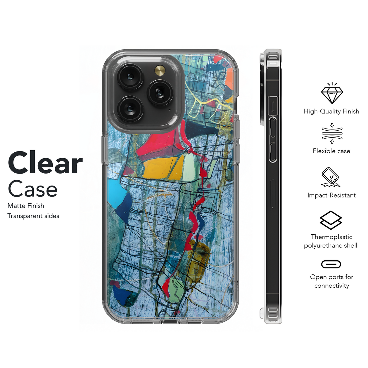 Abstract Oil Painting Phone Case iPhone Samsung Cover Pixel 2533 - Image 8