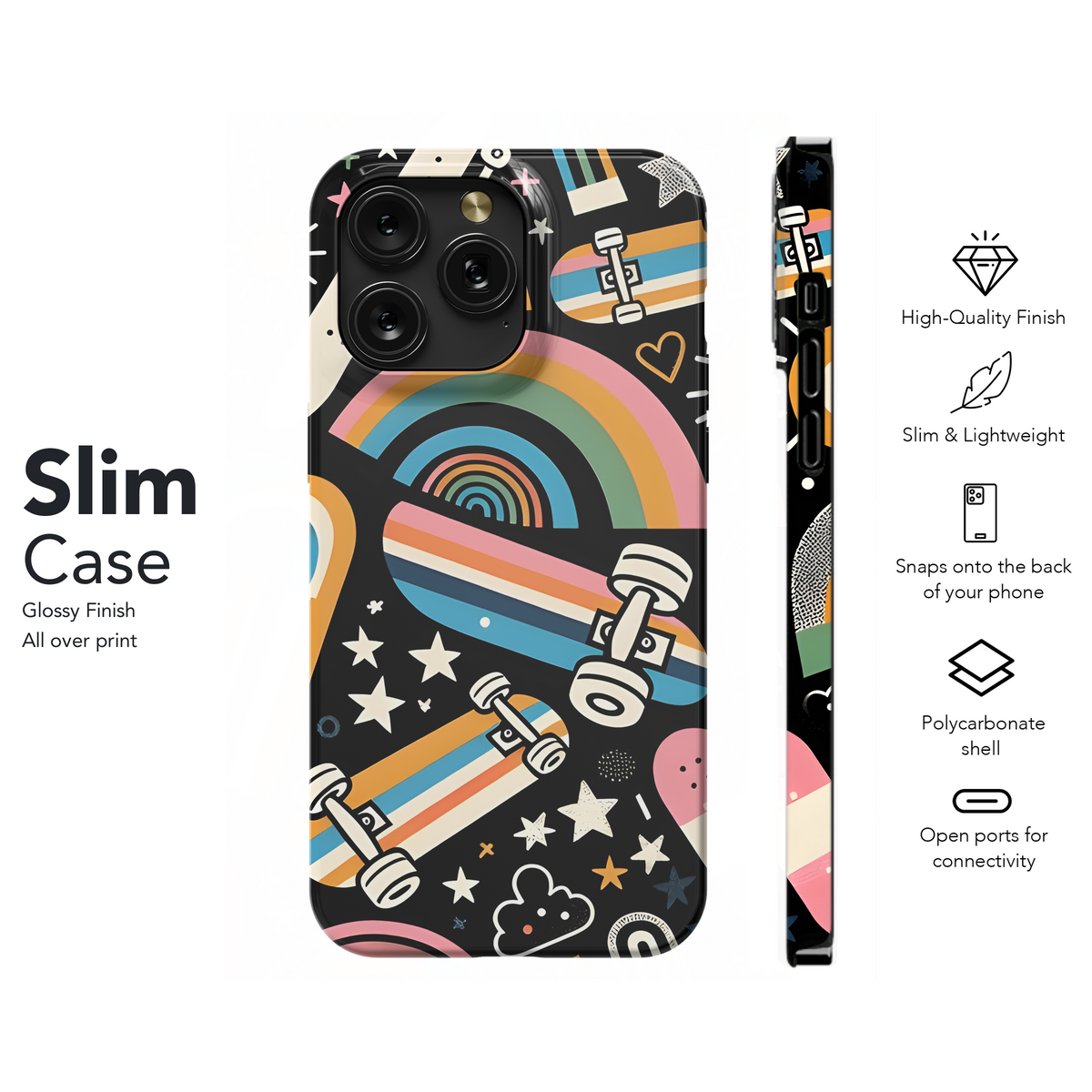 Abstract Skateboard Phone Case iPhone Samsung Cover Pixel 2869 - Image 7