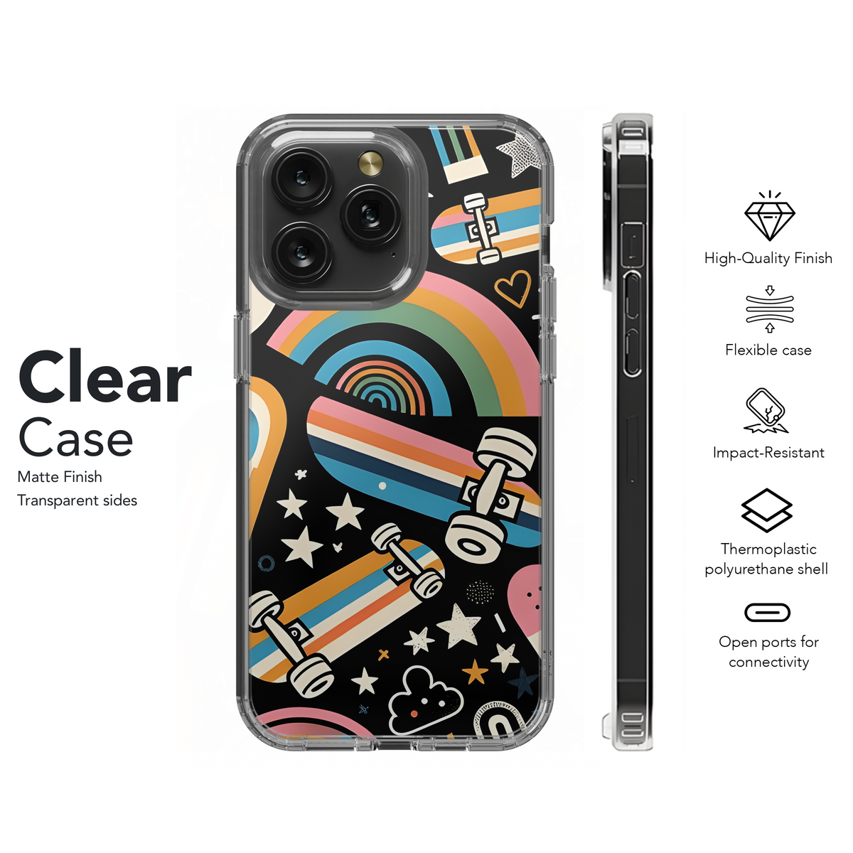 Abstract Skateboard Phone Case iPhone Samsung Cover Pixel 2869 - Image 8