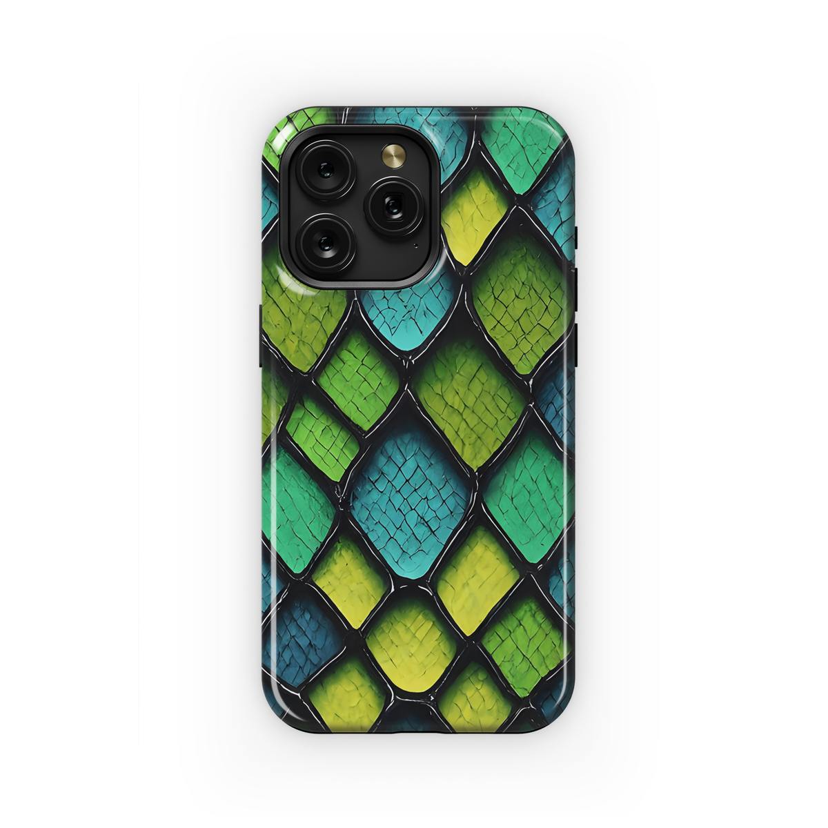 Abstract Snake Skin Neon Phone Case iPhone Samsung Cover Pixel 3352 - Image 1