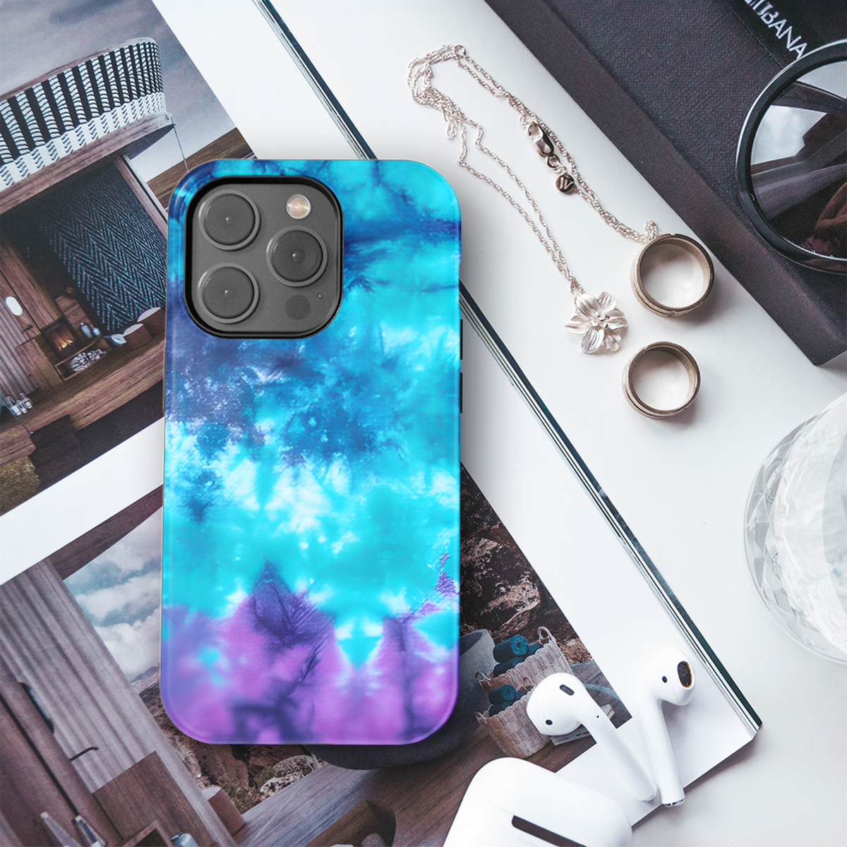 Abstract Tie Dye Phone Case iPhone Samsung Cover Pixel 3809 - Image 3