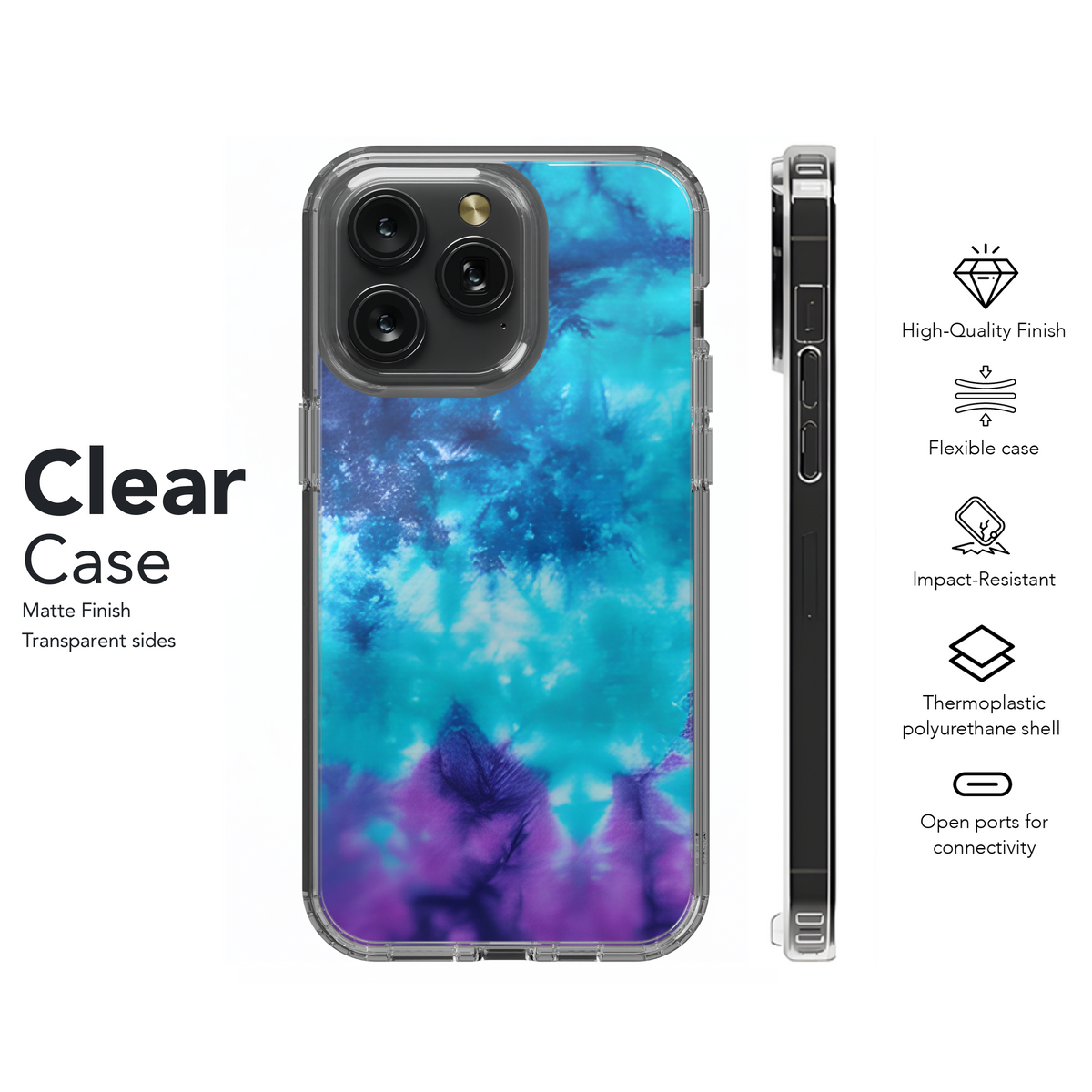 Abstract Tie Dye Phone Case iPhone Samsung Cover Pixel 3809 - Image 8