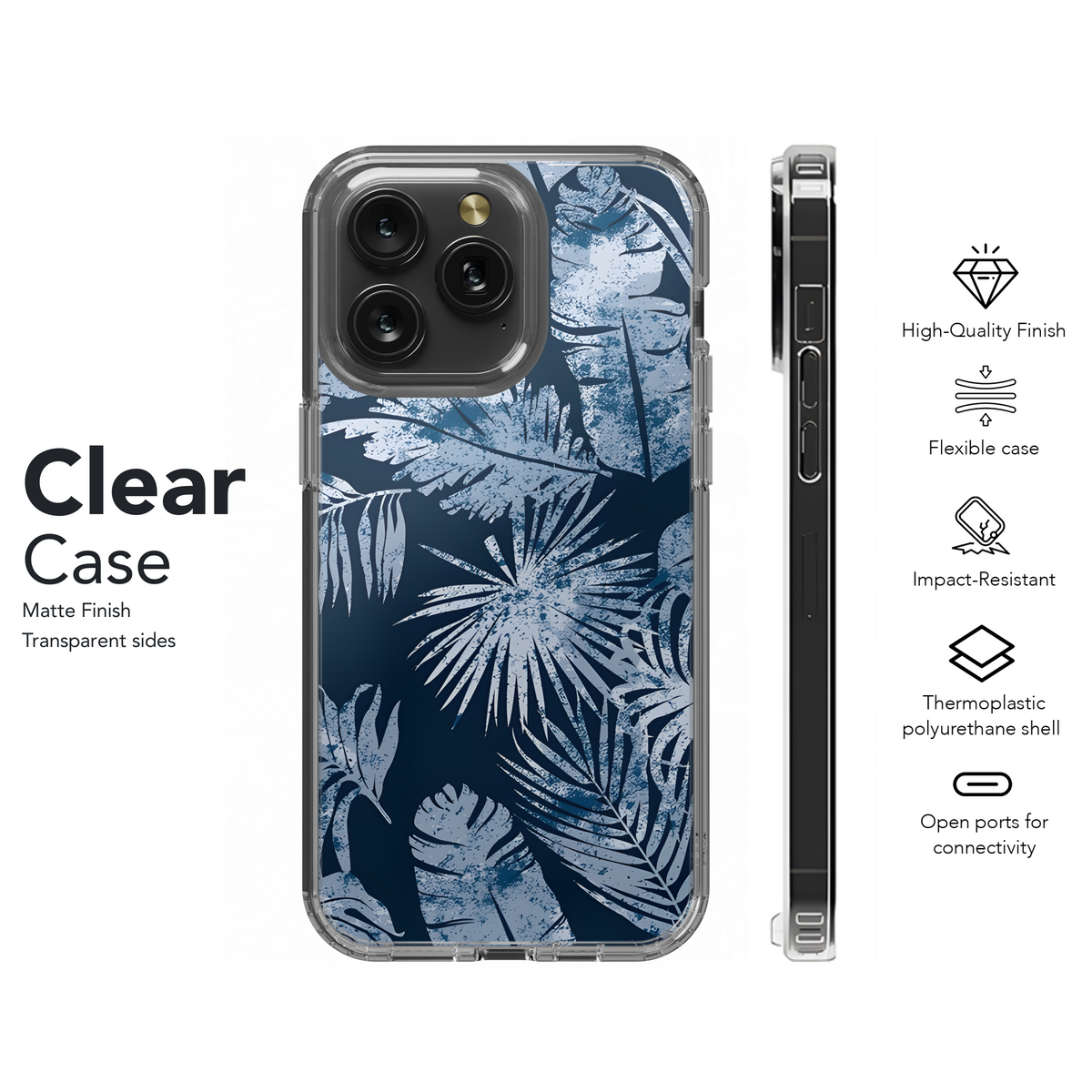 Abstract Tropical Leaves Grunge Phone Case iPhone Samsung Cover Pixel 2692 - Image 7