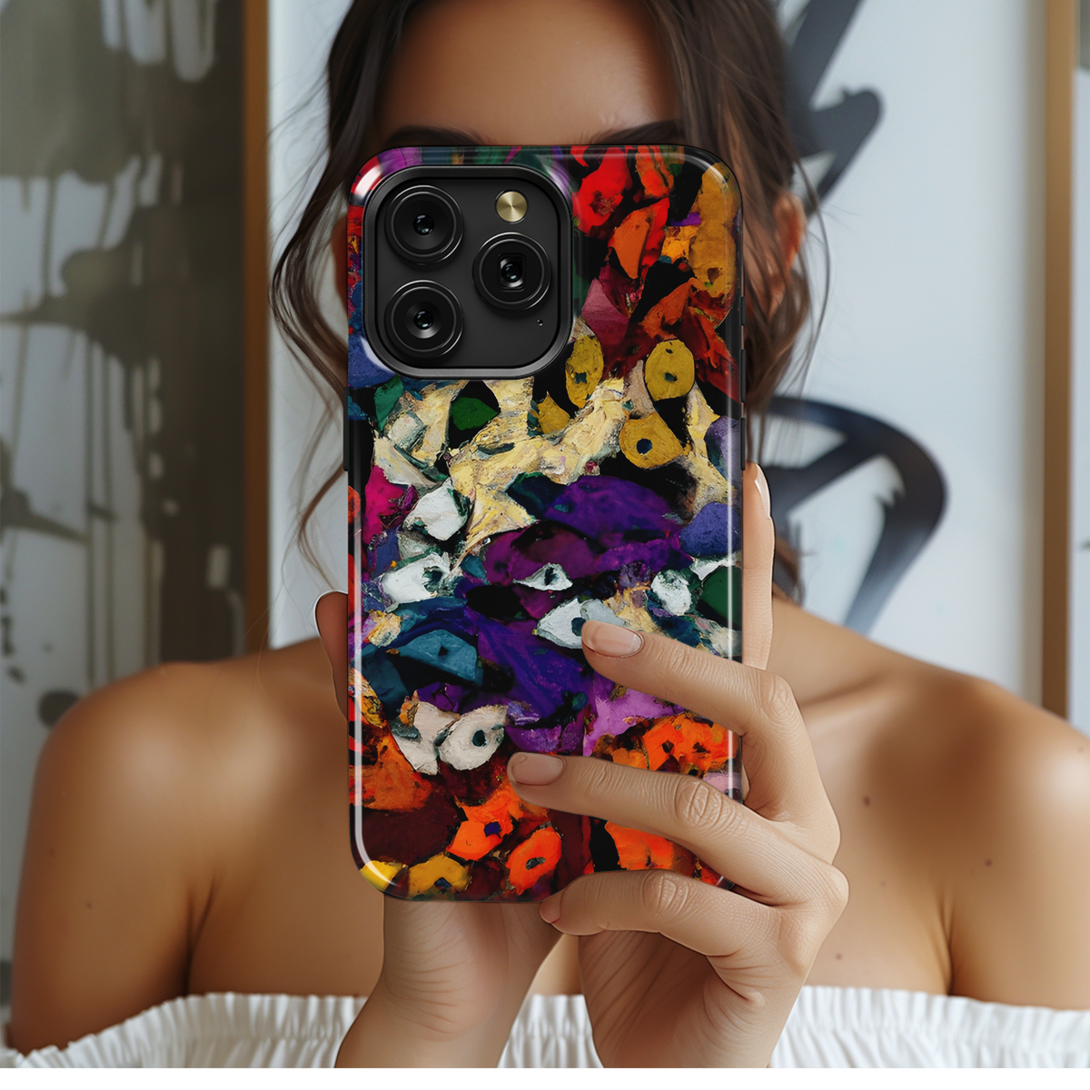 Abstract Watercolor Phone Case iPhone Samsung Cover Pixel 3282 - Image 2