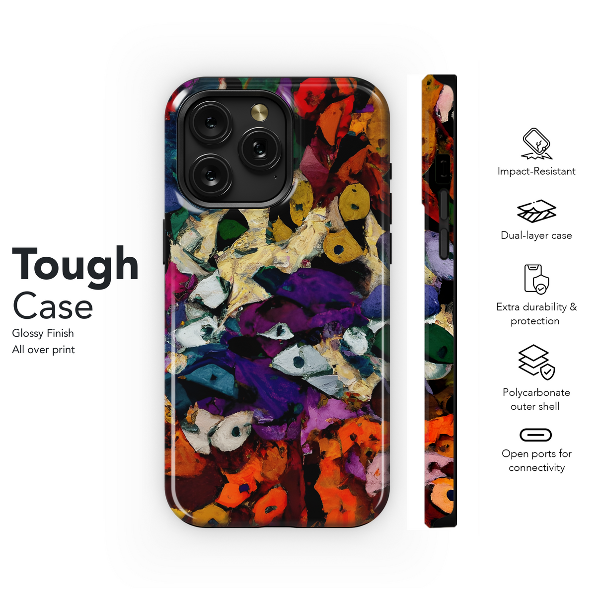 Abstract Watercolor Phone Case iPhone Samsung Cover Pixel 3282 - Image 6