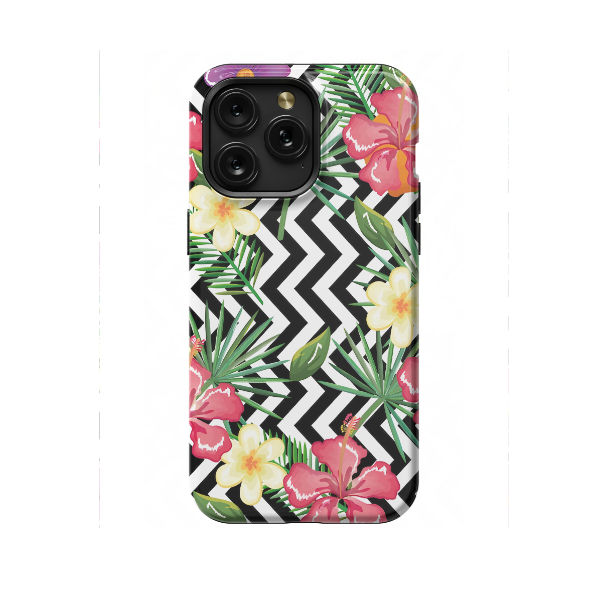 Abstract Wavy Tropical Flower Phone Case iPhone Samsung Cover Pixel 1177 - Image 1