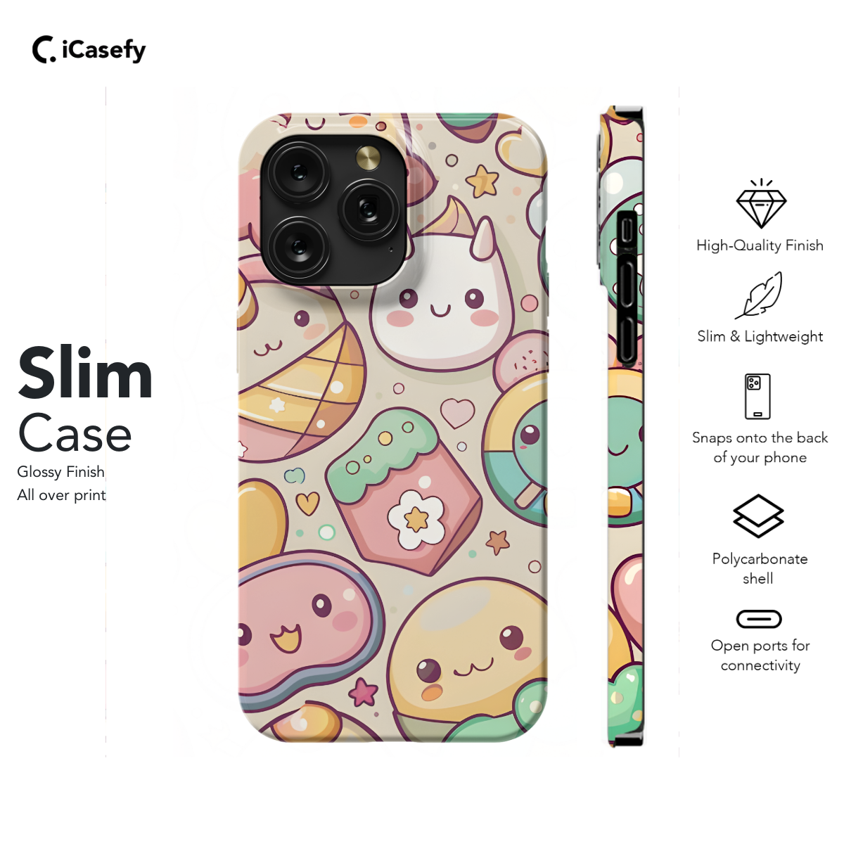 Adorable Seamless Kawaii Phone Case iPhone Samsung Cover Pixel 1100 - Image 6