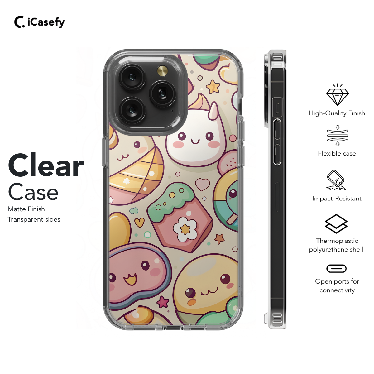 Adorable Seamless Kawaii Phone Case iPhone Samsung Cover Pixel 1100 - Image 7