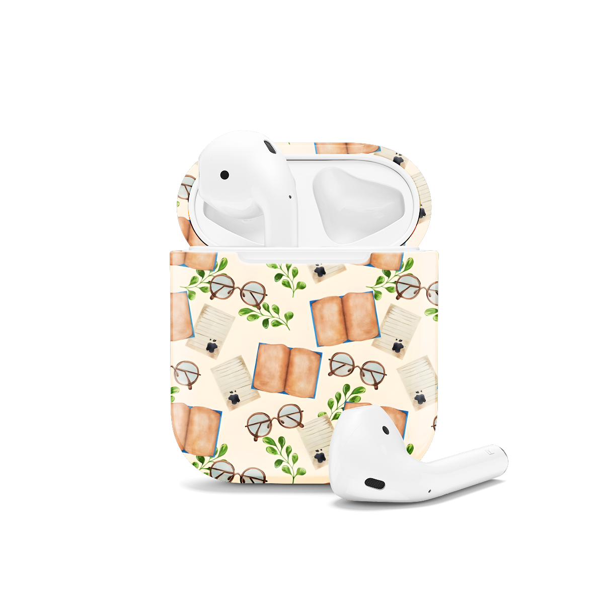 Aesthetic Book Lover AirPods Case AirPods Pro AirPods Pro 2 AirPods 3 AirPods 2 Glossy 1591 - Image 1