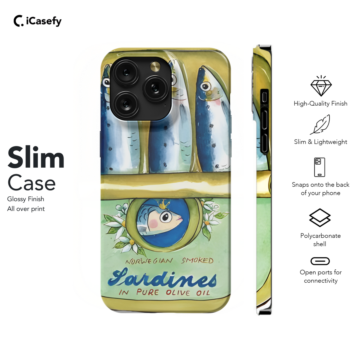 Aesthetic Collage Fish Sea Sardine Phone Case iPhone Samsung Cover Pixel 1796 - Image 7