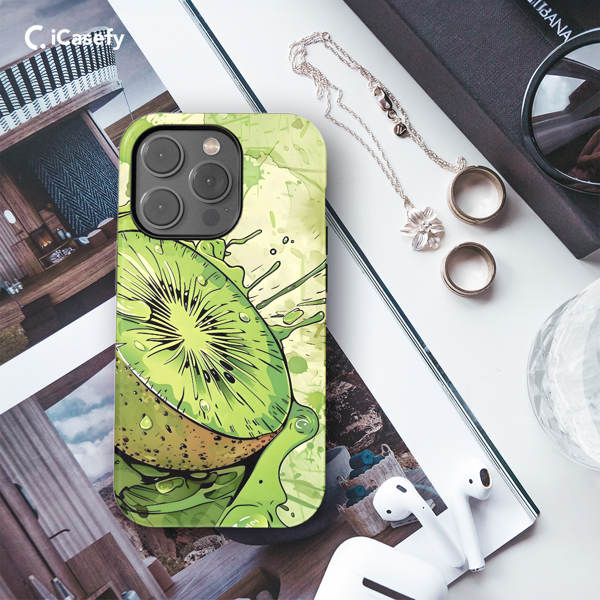 Aesthetic Kiwi Drawing Phone Case iPhone Samsung Cover Pixel 1061 - Image 3