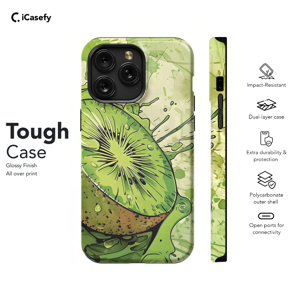 Aesthetic Kiwi Drawing Phone Case iPhone Samsung Cover Pixel 1061 - Image 5