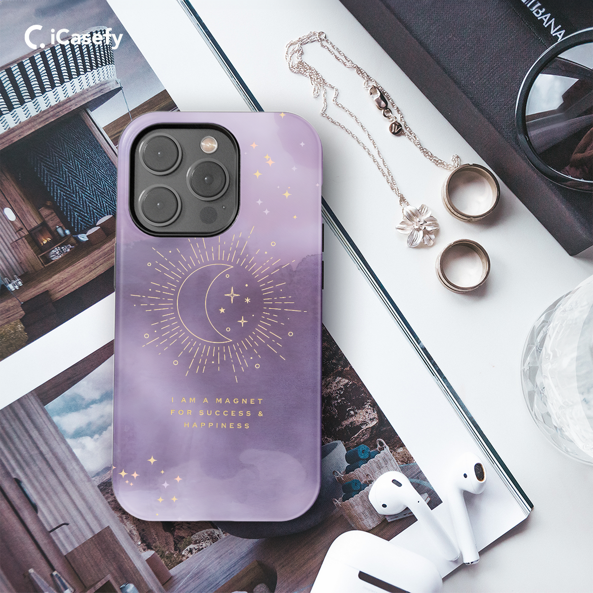 Aesthetic Manifestation Purple Coquette Celestial Phone Case iPhone Samsung Pixel & More 562 - Image 3