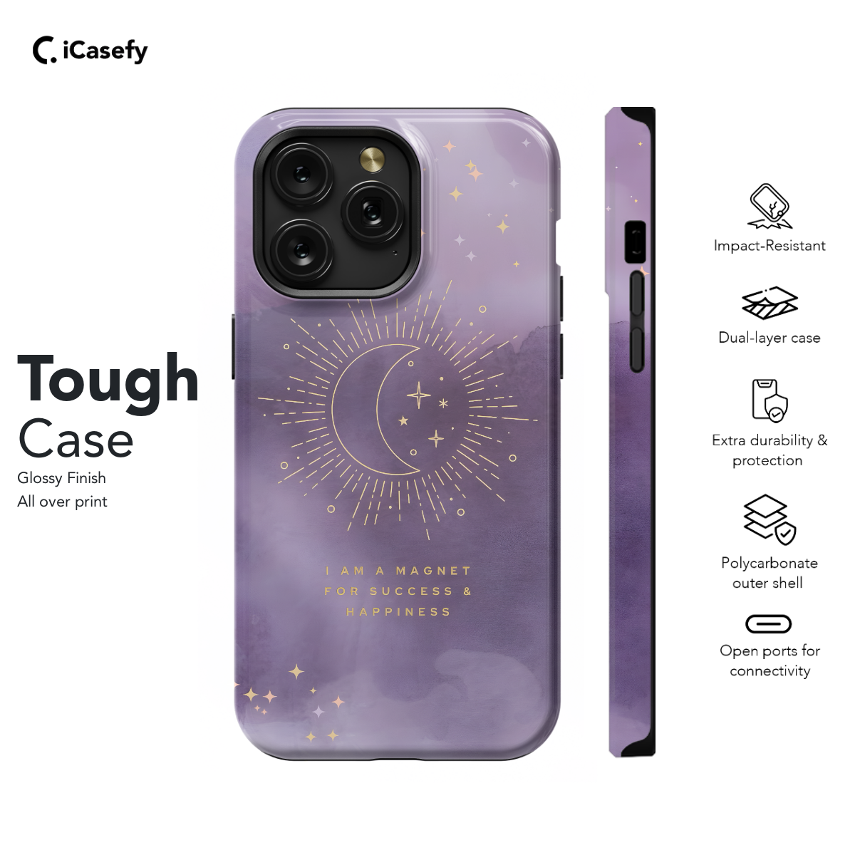 Aesthetic Manifestation Purple Coquette Celestial Phone Case iPhone Samsung Pixel & More 562 - Image 5